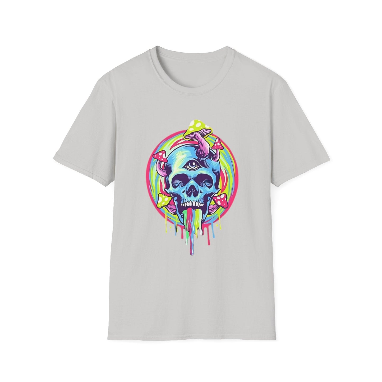 Skull Graphic Unisex Cotton T-shirt with Skeleton Artwork Design 18