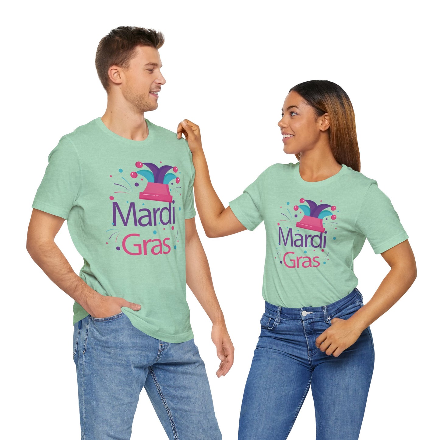 Tee-shirt en coton unisexe pour Mardi Gras