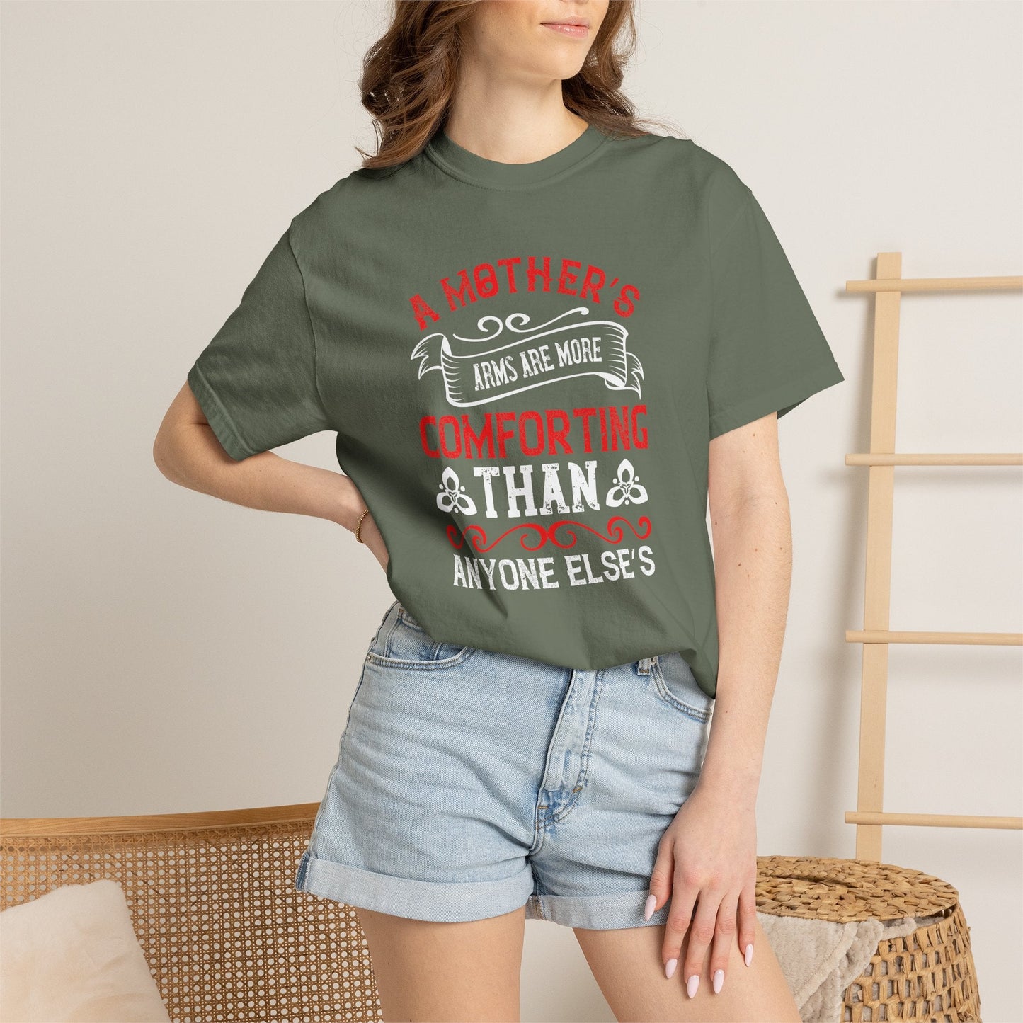 Mom T-shirt Mother Day Mama Tee Unisex Comfort Colors Garment-Dyed Cotton h57