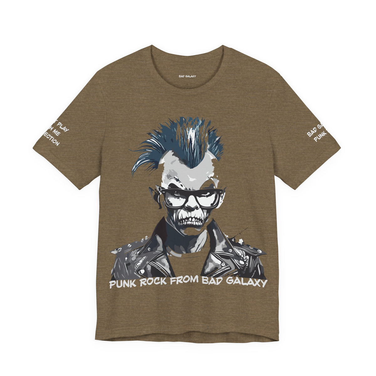 Punk Rock Graphic Unisex Cotton Bella+Canvas Tee with Art Design b38