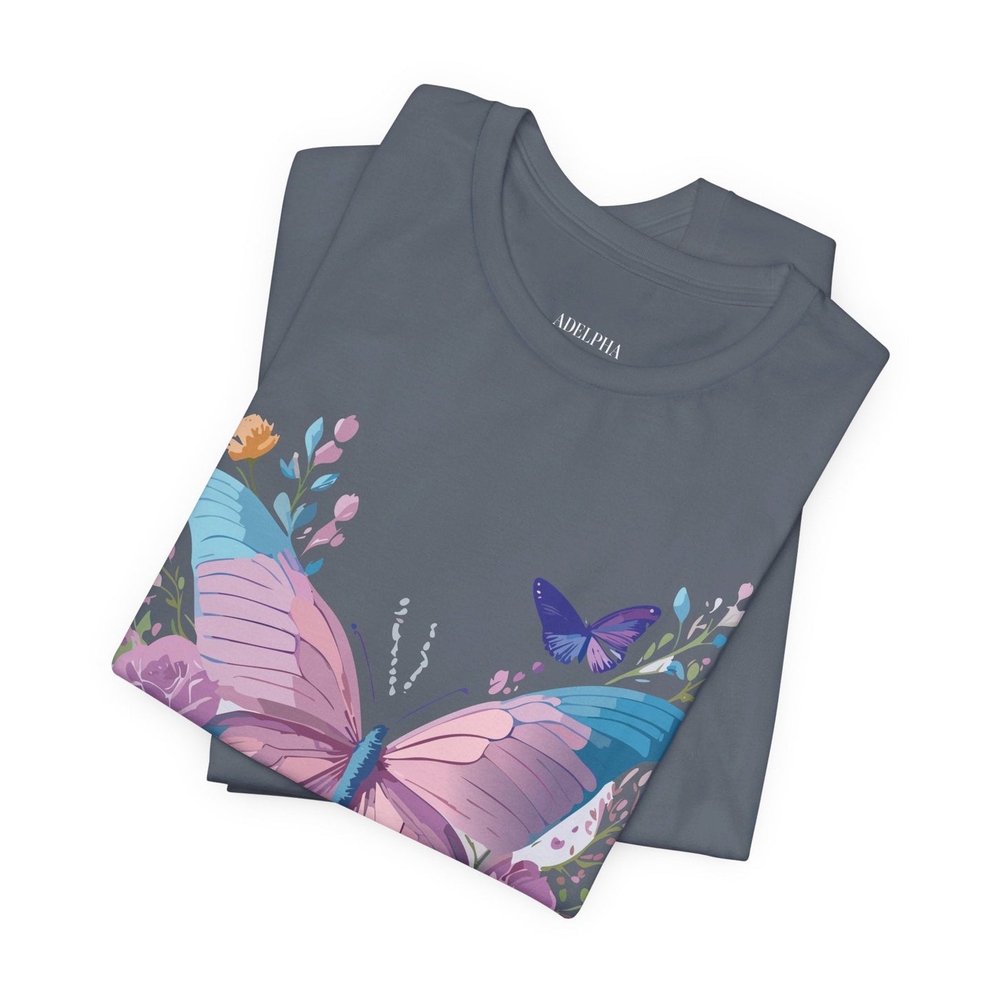 Adelpha Unisex Graphic Tee With Vintage Inspired Artwork Short Sleeve