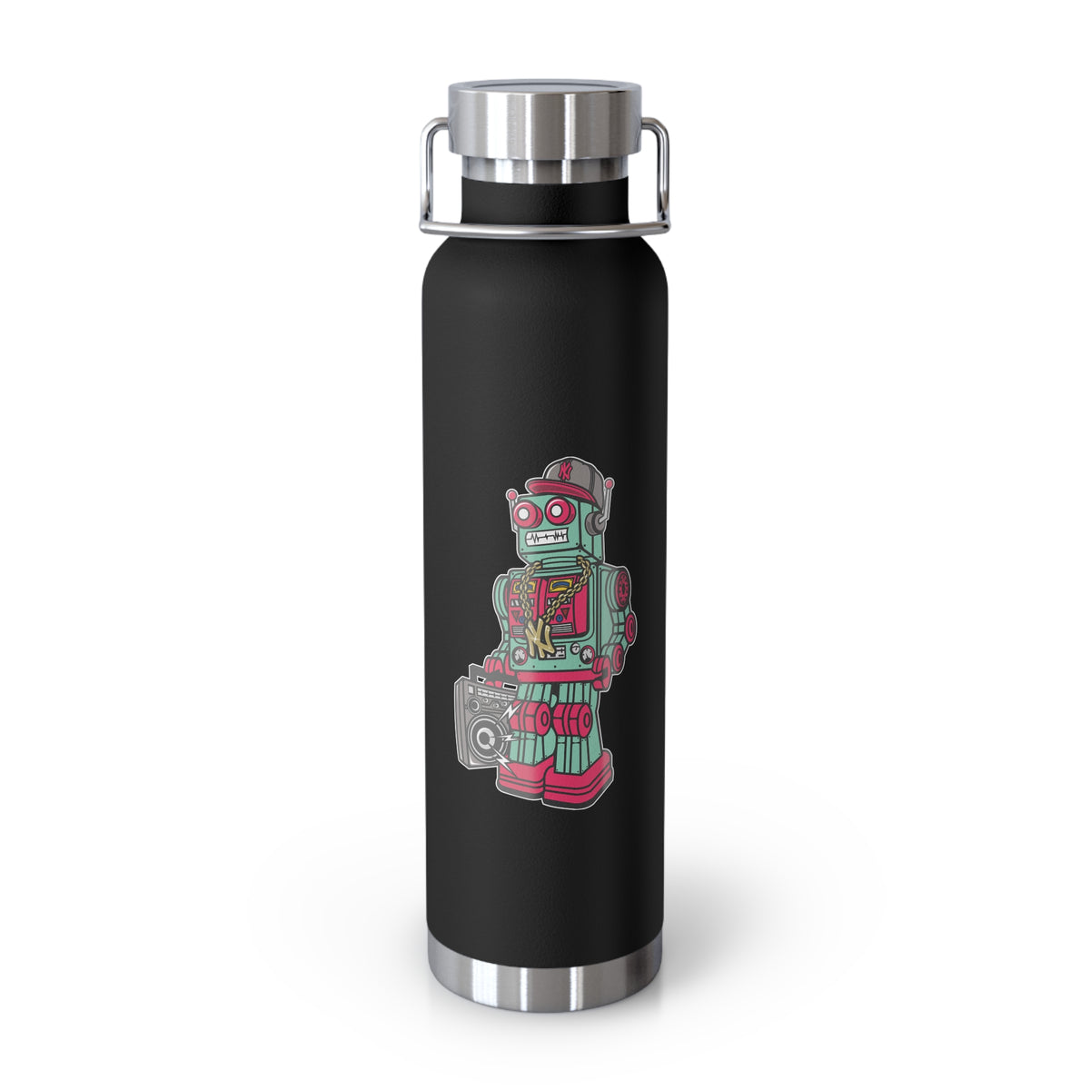 22oz Copper Insulated Water Bottle with Cartoon Design - CV44