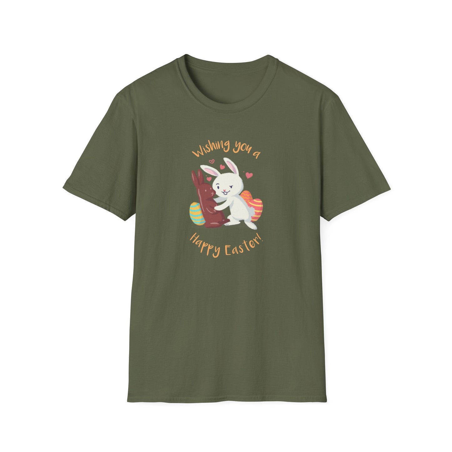 Easter Bunny T Shirt With Easter Signature And Prints Unisex Tee Design For All Occasions