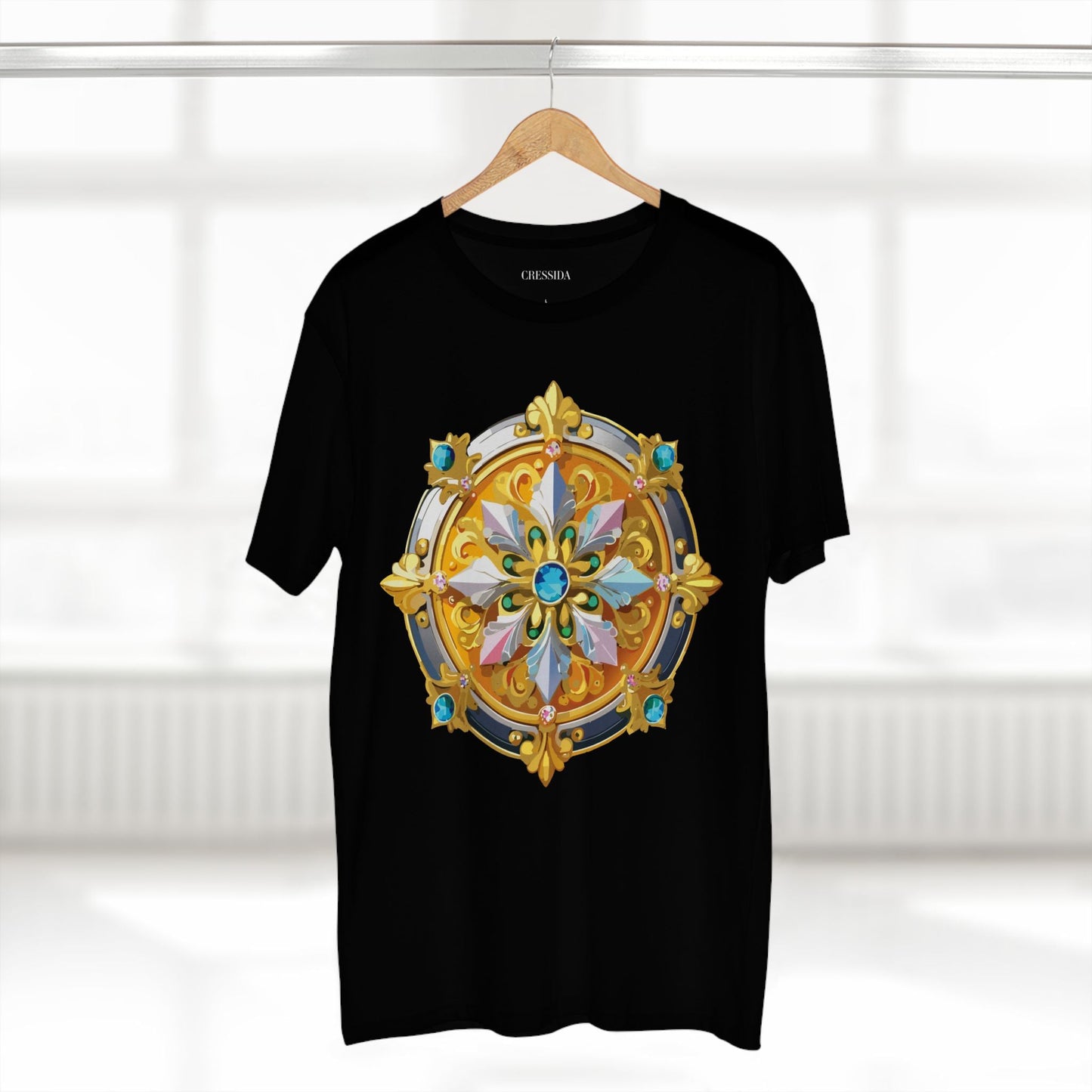 Medallion Graphic T-Shirt Unisex 100 Cotton With Gold Art Design Medal Tee 9