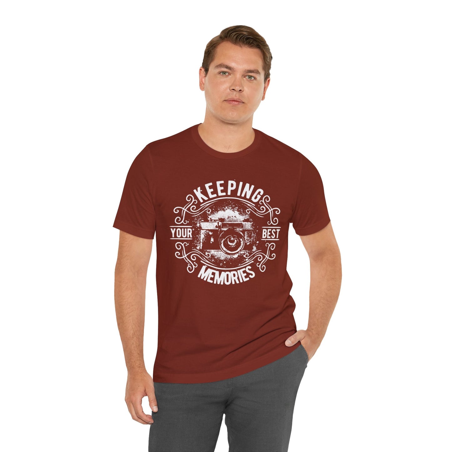 Keeping Your Best Memories T-Shirt Vintage Camera Graphic T-Shirt A-5
