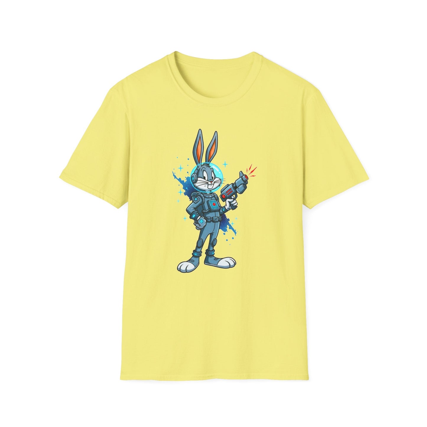 Bugs Bunny Shirt Unisex Gildan Softstyle 64000 Cartoon Tee 100 Percent Ring Spun Cotton