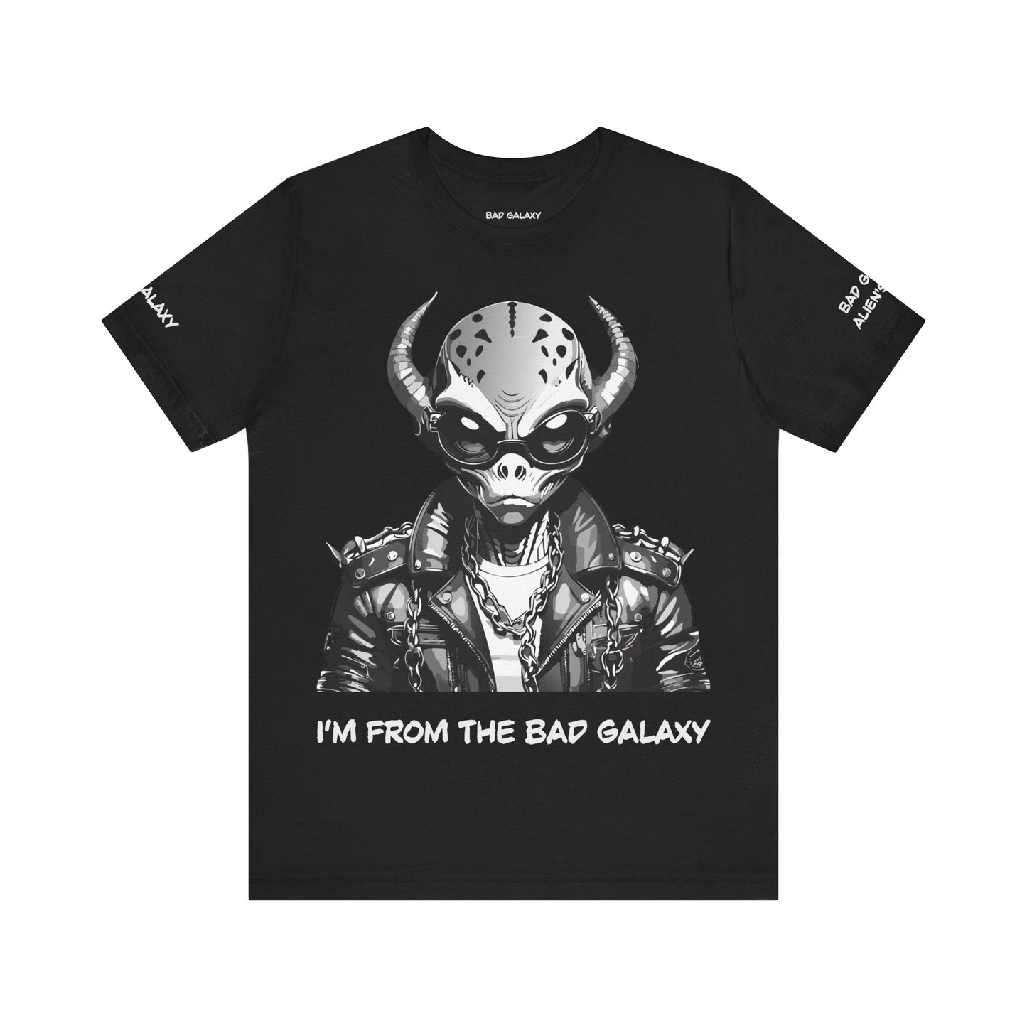 Alien Tee Shirt From Bad Galaxy 100 Percent Cotton Eco Friendly Ink Printed In USA