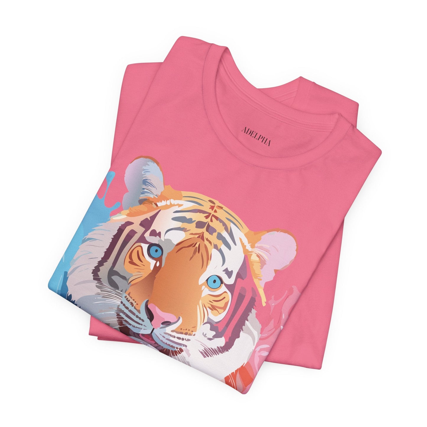 Tiger Graphic T Shirt Unisex Short Sleeve Tee By Adelpha Artwork Vintage Inspired