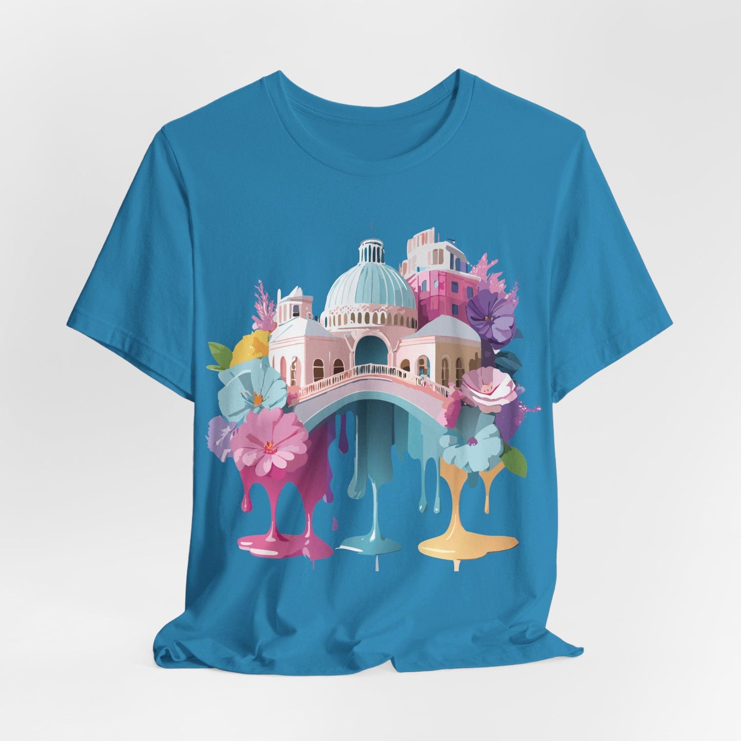 Venice Tourist Graphic Tee Unisex Jersey Short Sleeve Vintage Inspired Artwork Adelpha