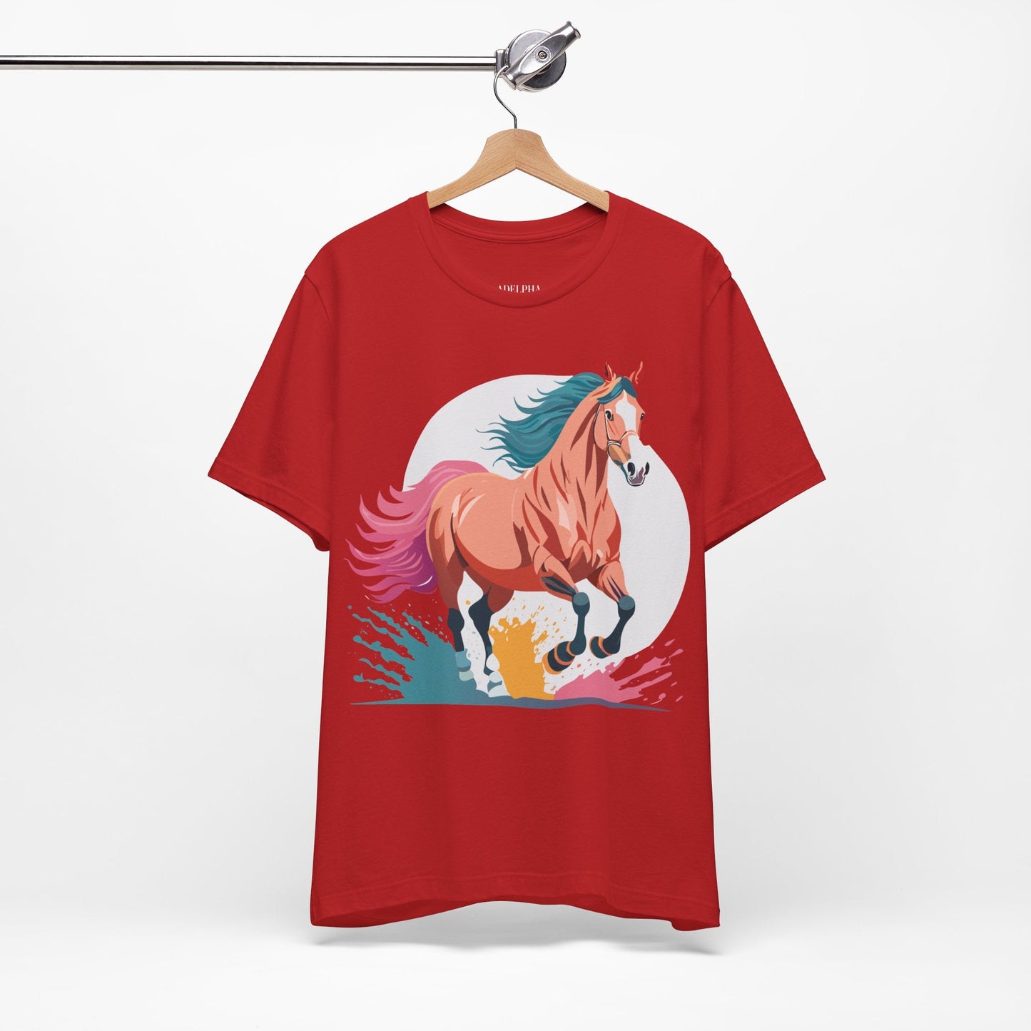 Horse Graphic T Shirt Unisex Adelpha Vintage Inspired Art Design Tee For Everyday Wear