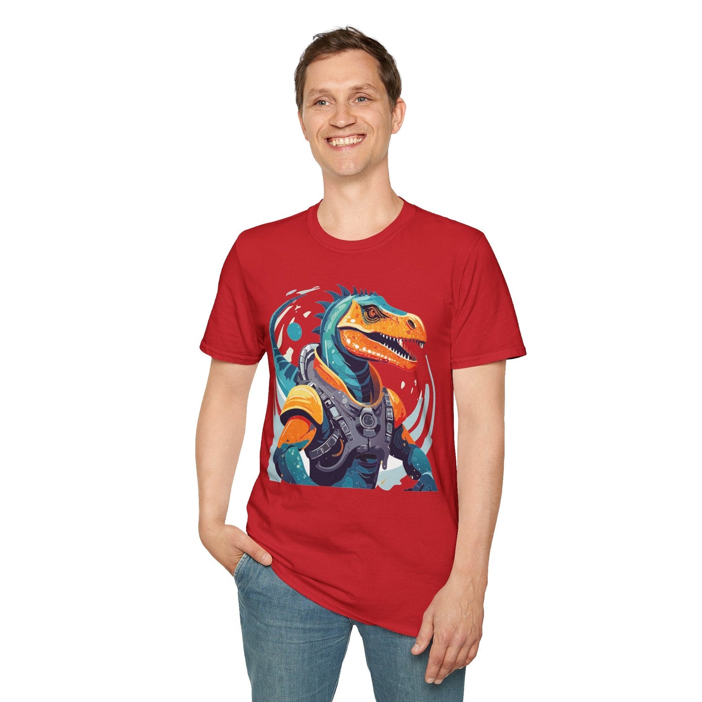 Alien Graphic Unisex Cotton Softstyle UFO Artwork Tee 10