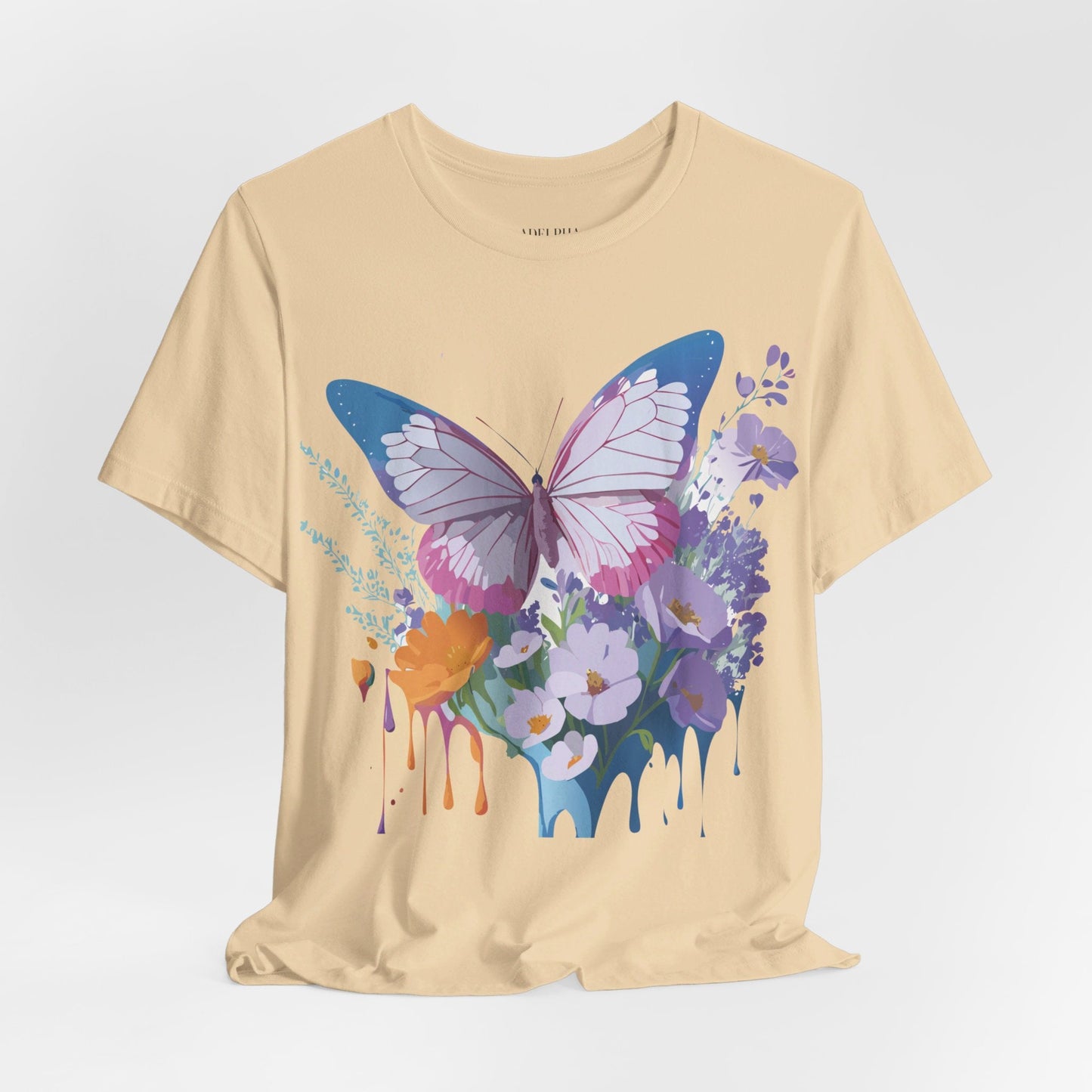 Unisex Butterfly Graphic Tee Adelpha Art Design Vintage Inspired Jersey Tee