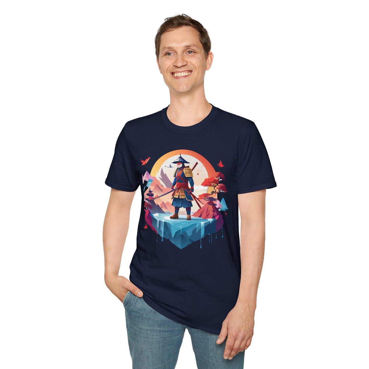 Samurai Shirt Unisex Softstyle Tee 100 Percent Ring Spun Cotton Short Sleeve T Shirt Comfort Fit