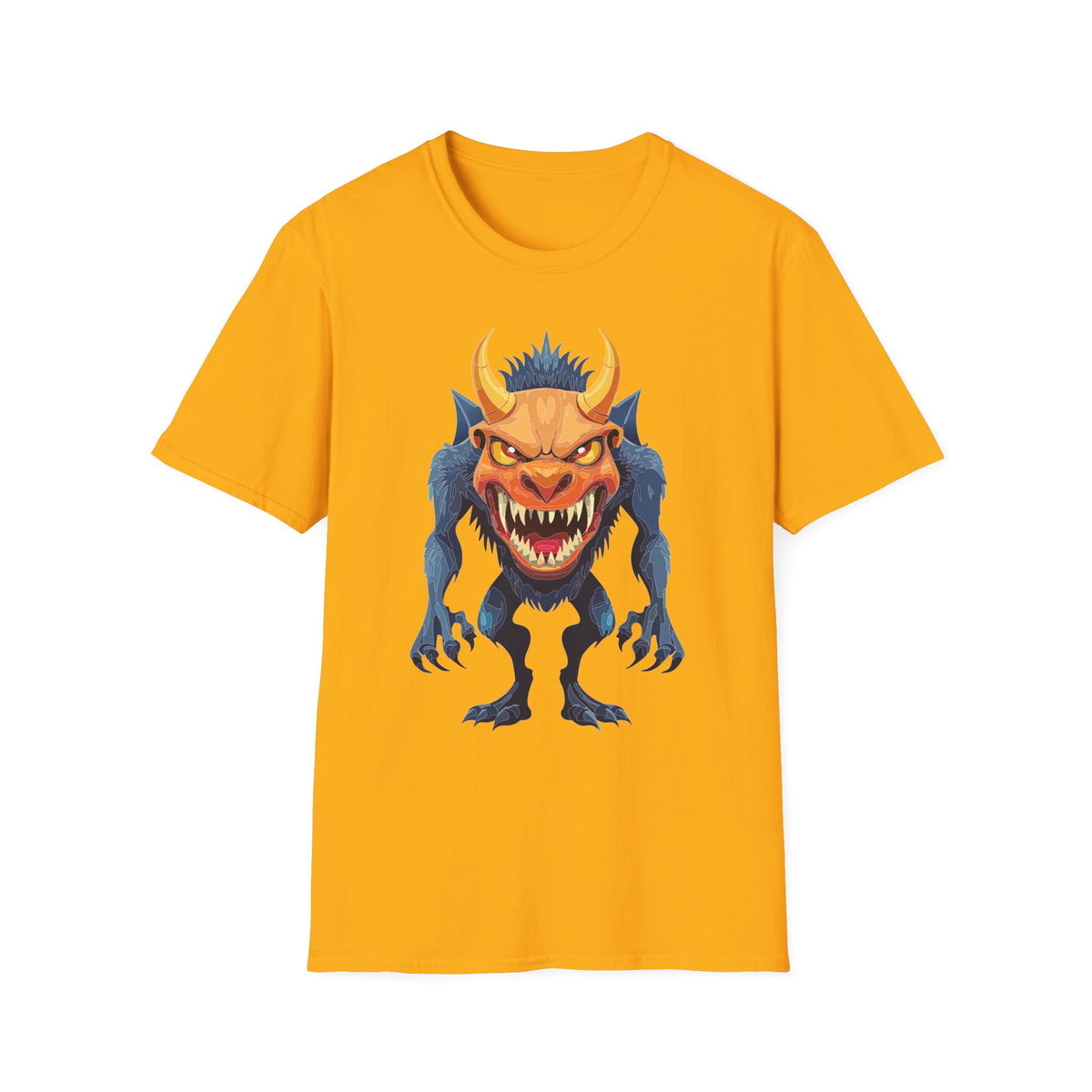 Demon Monster Graphic T-Shirt Cartoon Graphic Tee Unisex 100 Cotton Gildan T-Shirt