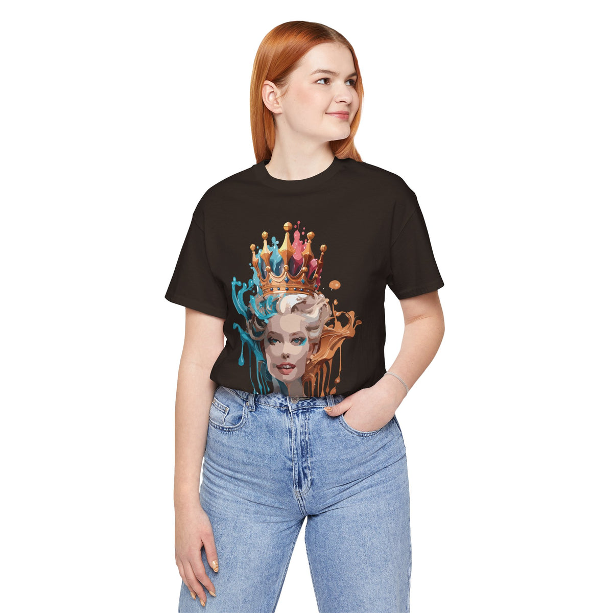 Queen Graphic Unisex Cotton Bella+Canvas Tee with Art Design m177