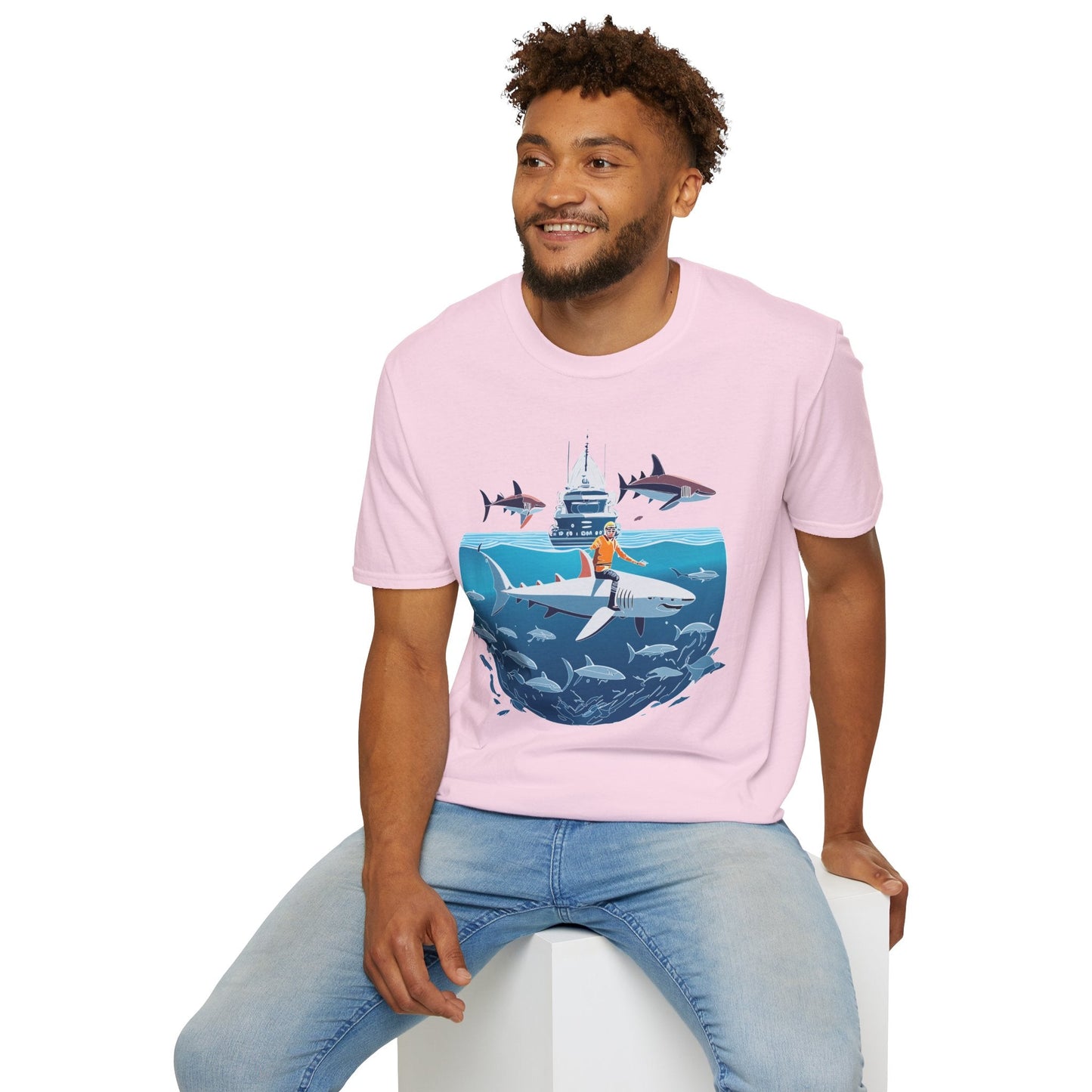 Ocean Graphic Unisex Softstyle Cotton Tee 3