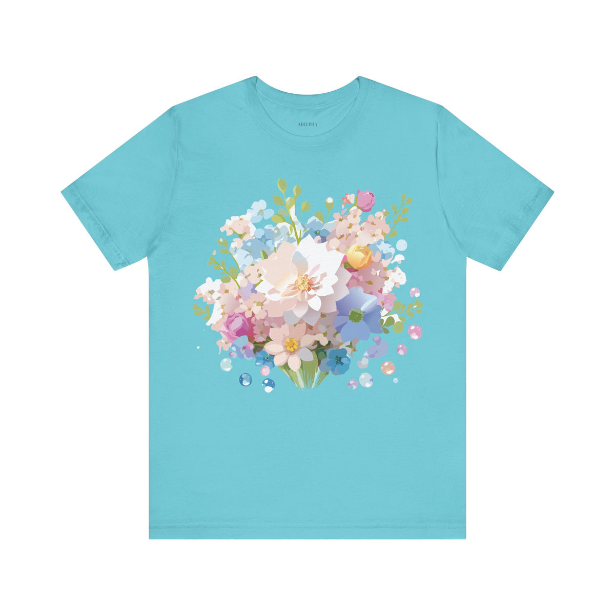 Floral Graphic Tee Shirt - Bella+Canvas Unisex 100 Cotton 13