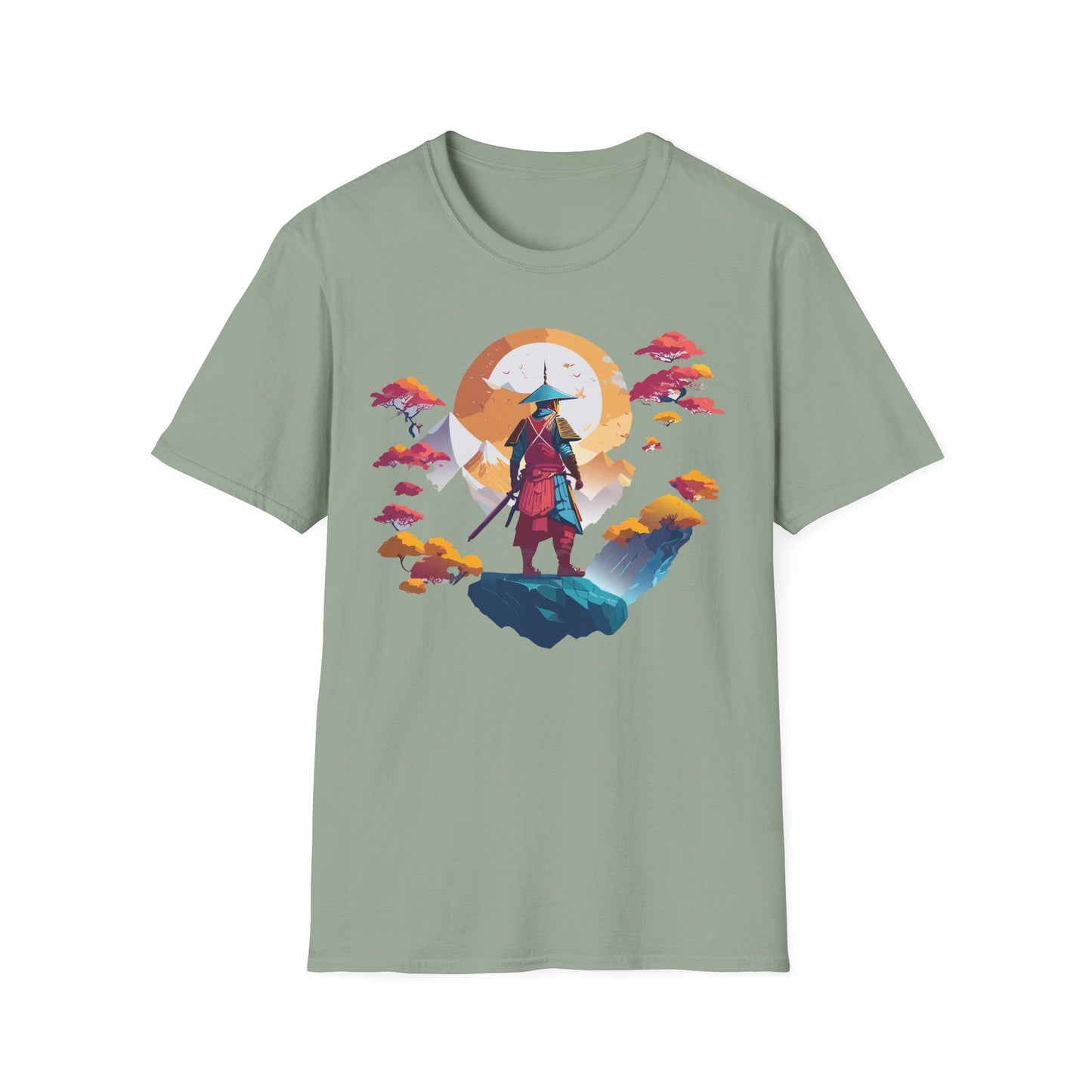 Gildan Softstyle 64000 Samurai T Shirt Unisex Cotton Tee With Samurai Design Relaxed Fit