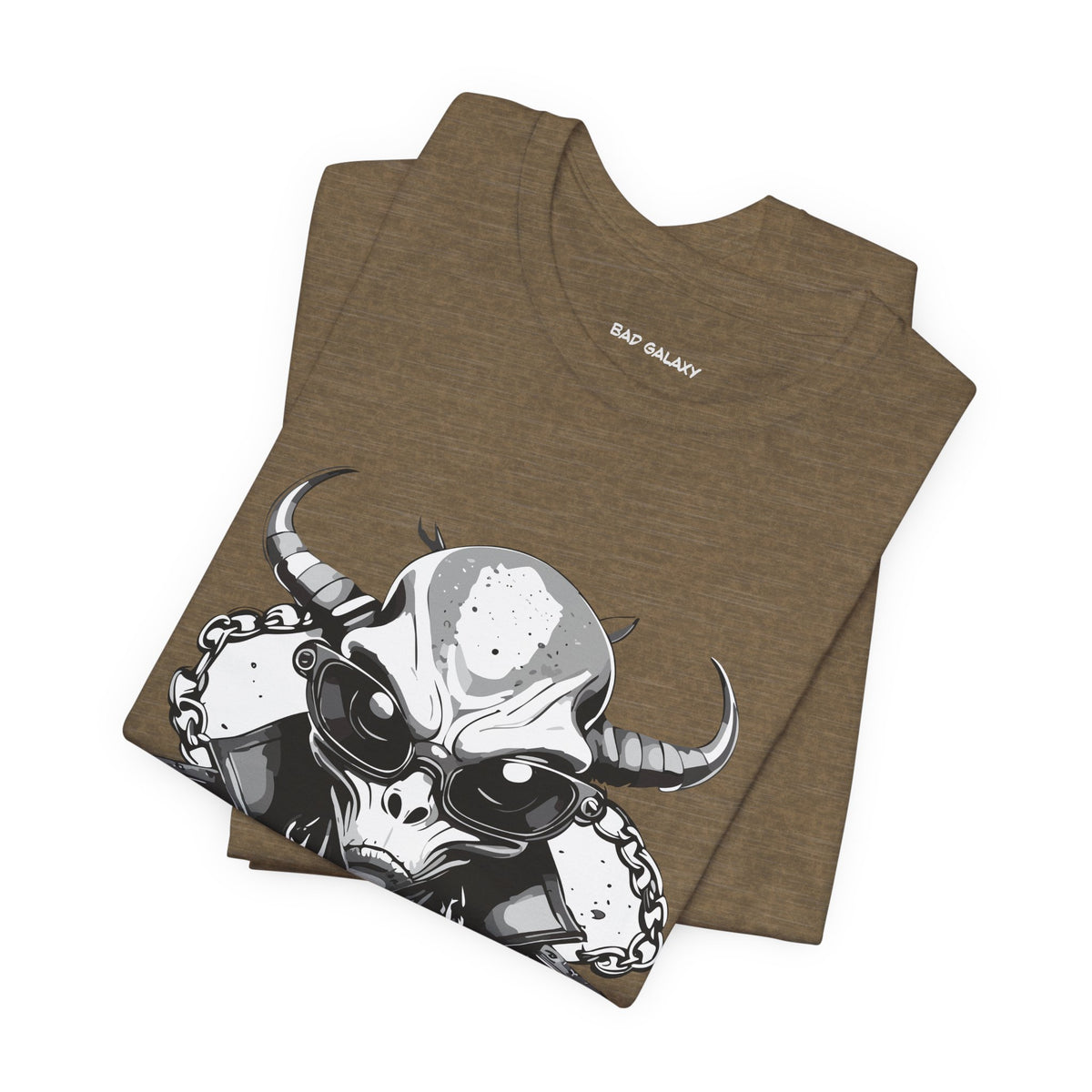 Alien Graphic Unisex Cotton Bella+Canvas Tee with Art Design b72