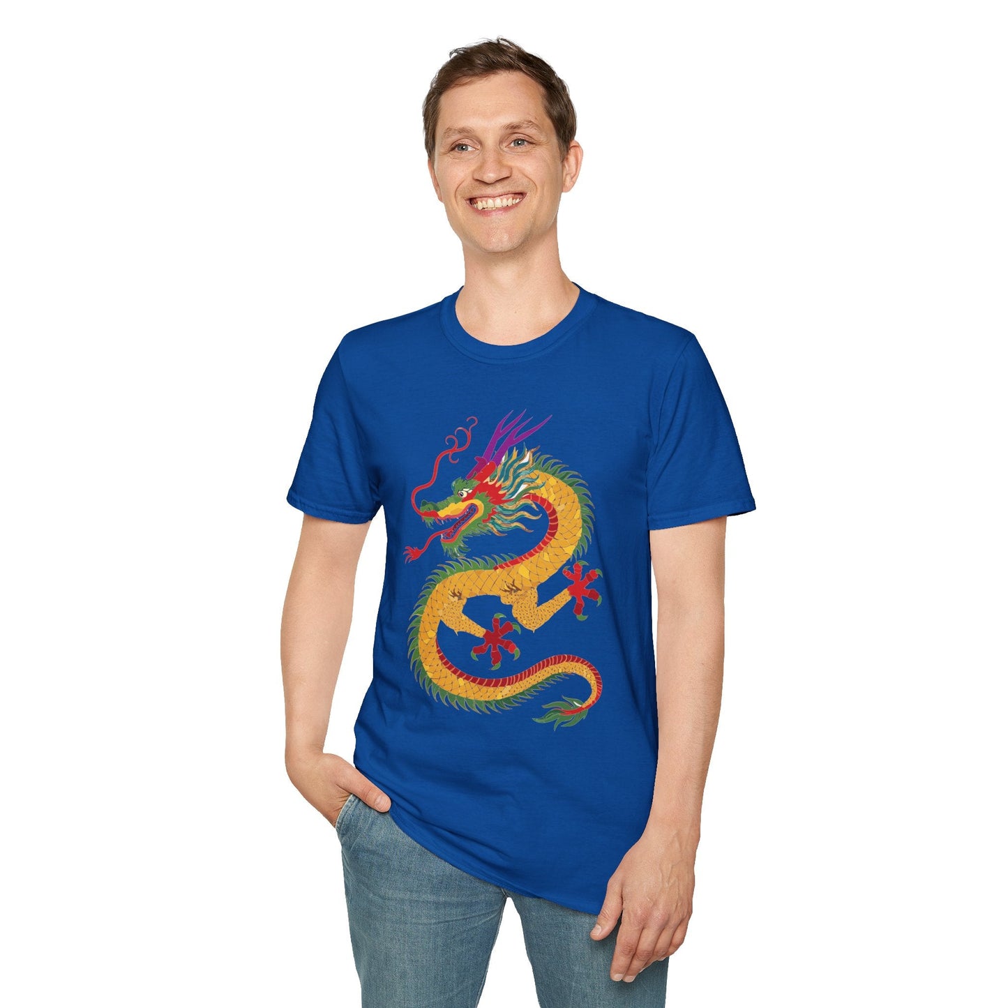 Dragon T Shirt Unisex Dragon Shirt Animal Design Softstyle Ring Spun Cotton Tee Comfort