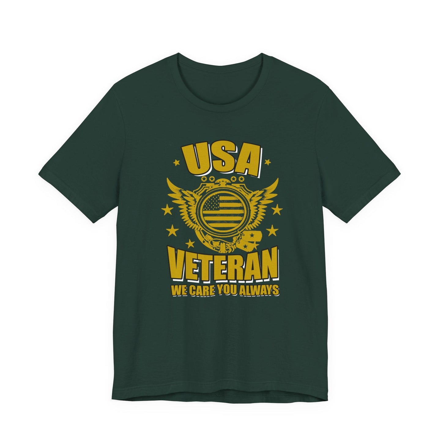 Army Veteran Patriotic Graphic Design Unisex Cotton T-Shirt v59