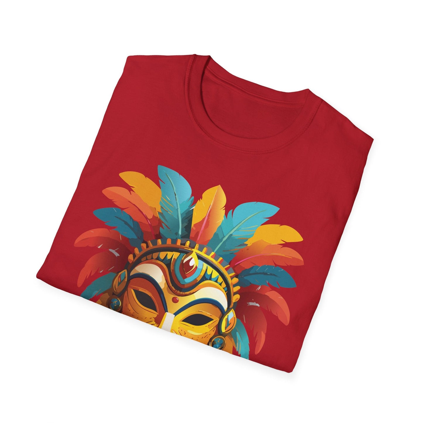 Mask Graphic Unisex Cotton Masquerade Design Artwork Tee 3