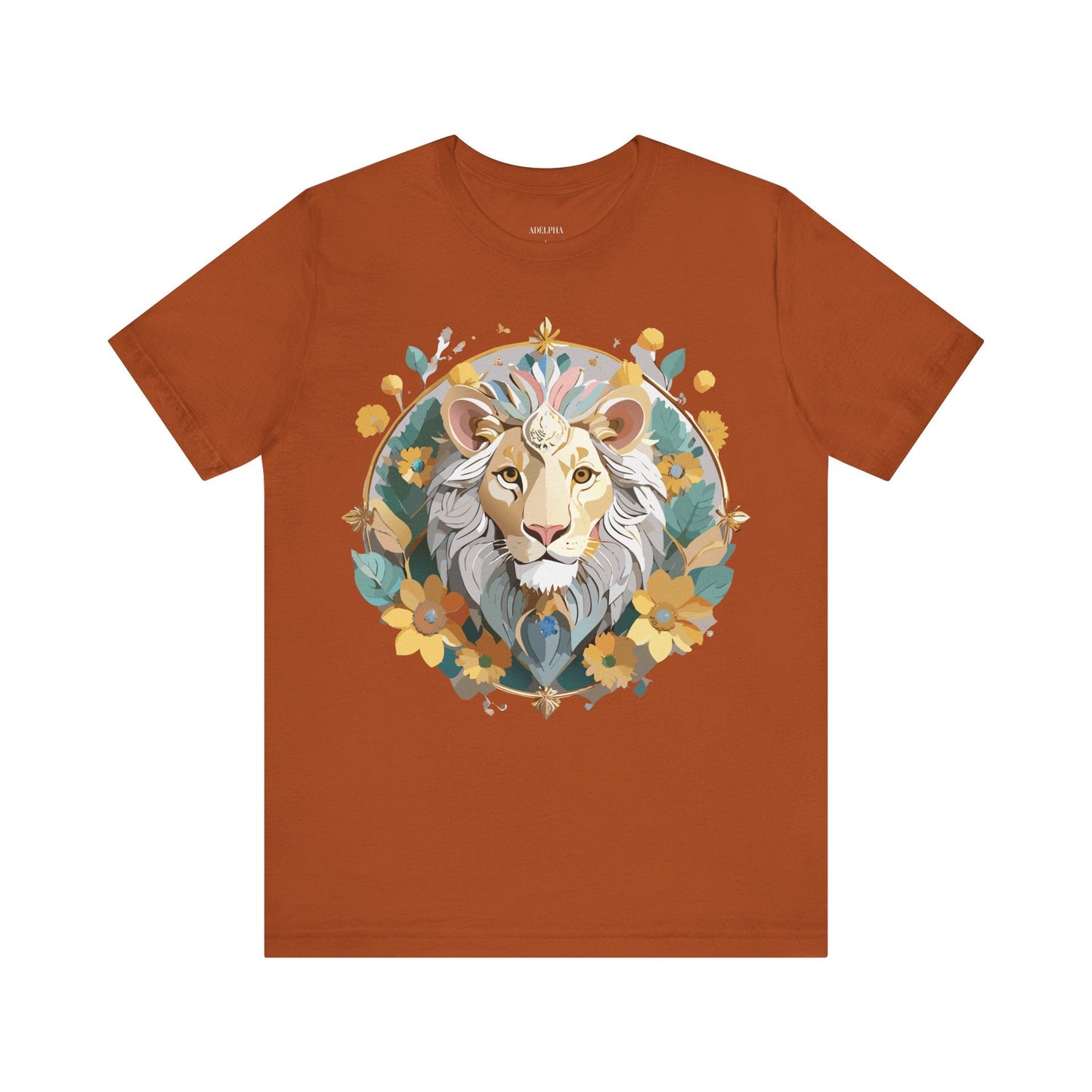 Medallion Graphic Unisex 100 Cotton Vintage Animal Medal Artwork Tee 58