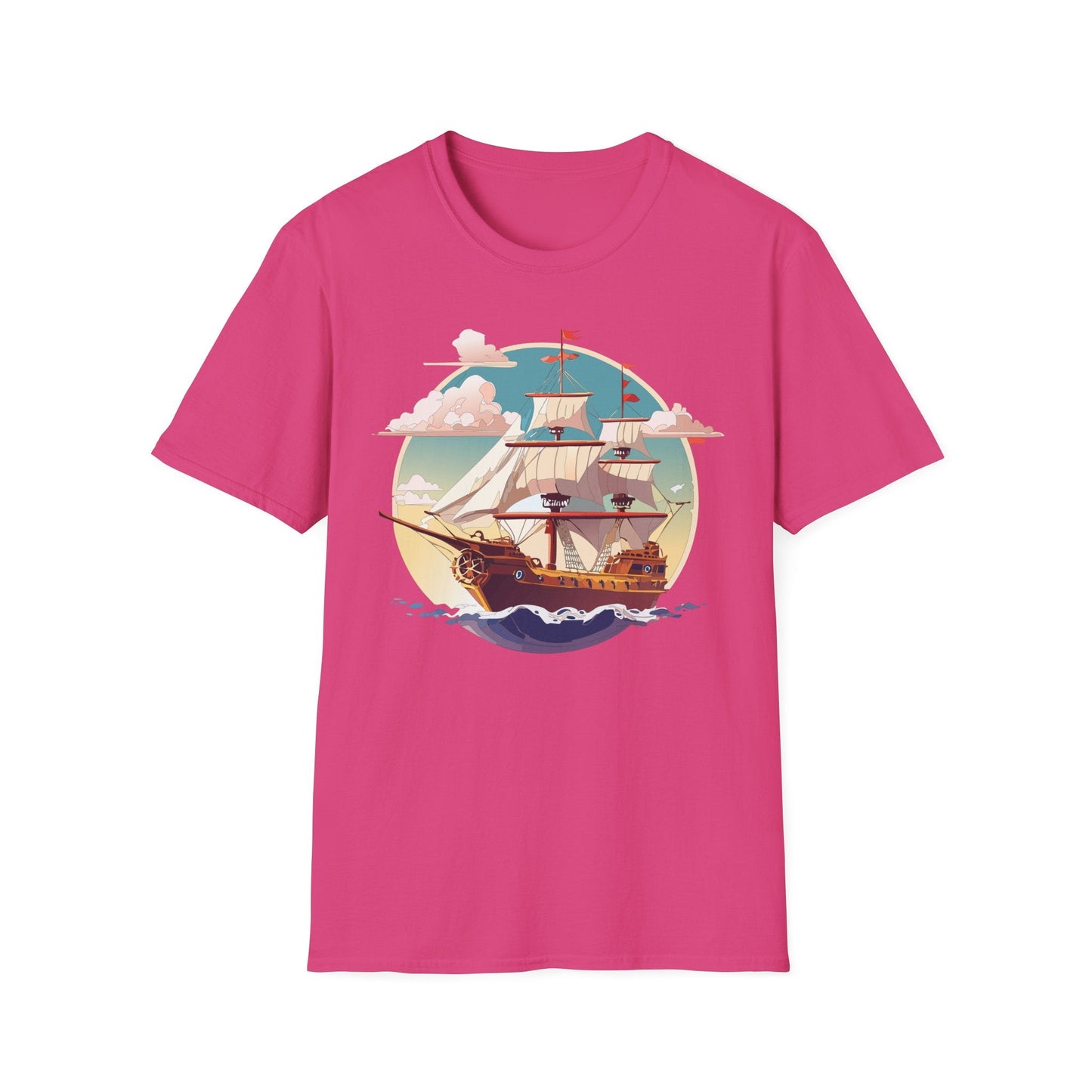 Unisex Ship T Shirts Frigate Vessel Tee Shirt Gildan Softstyle 64000 Cotton Comfort Premium Tee