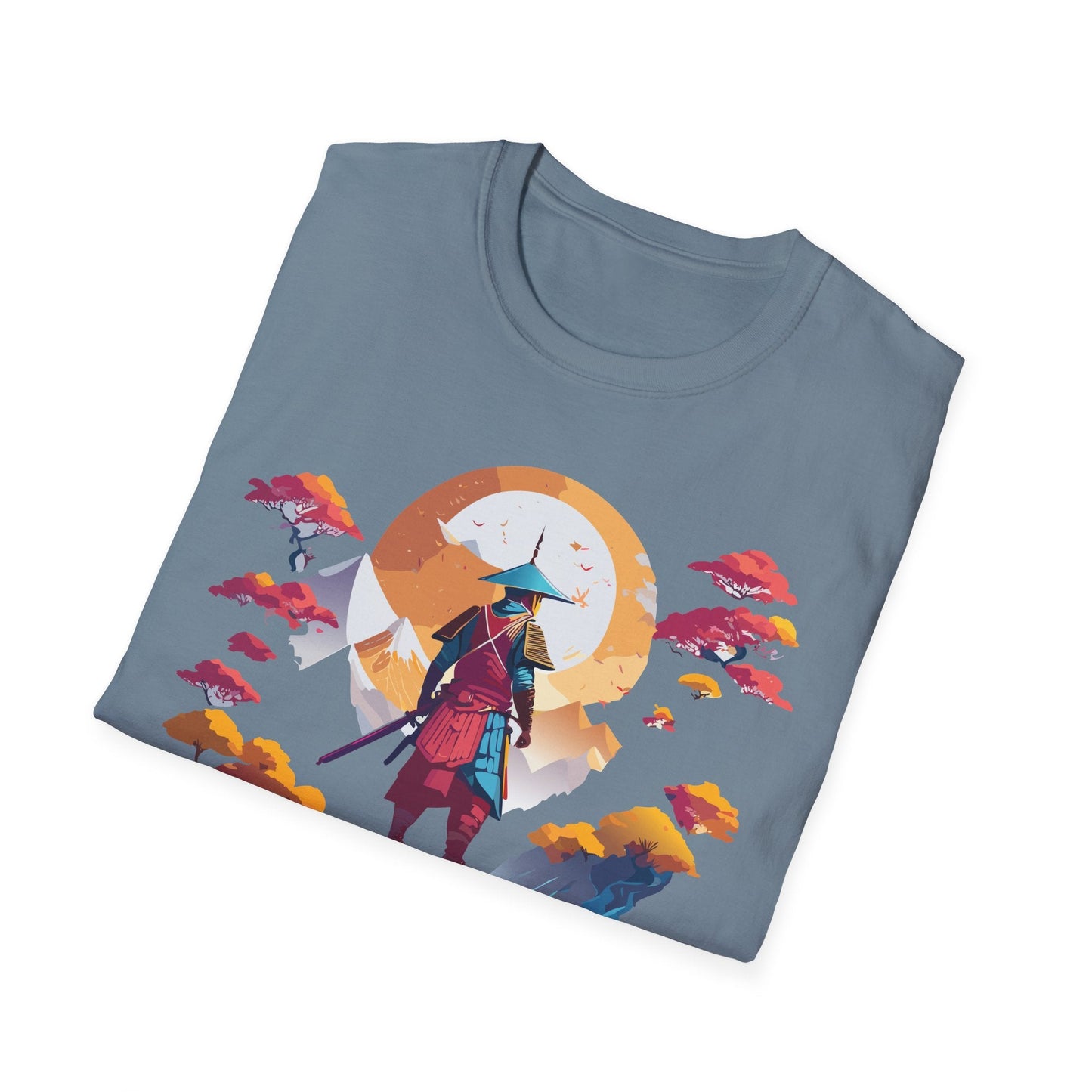 Gildan Softstyle 64000 Samurai T Shirt Unisex Cotton Tee With Samurai Design Relaxed Fit