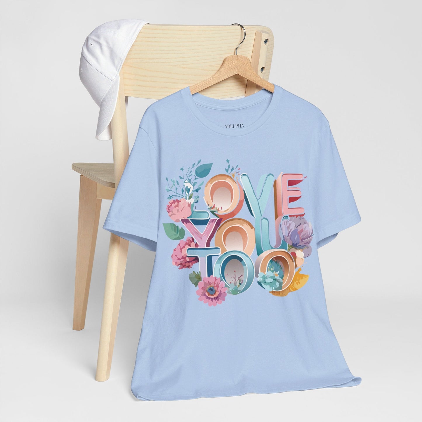 Valentine Day Graphic Unisex 100 Cotton Vintage Artwork with Love and Flower Design Tee 39