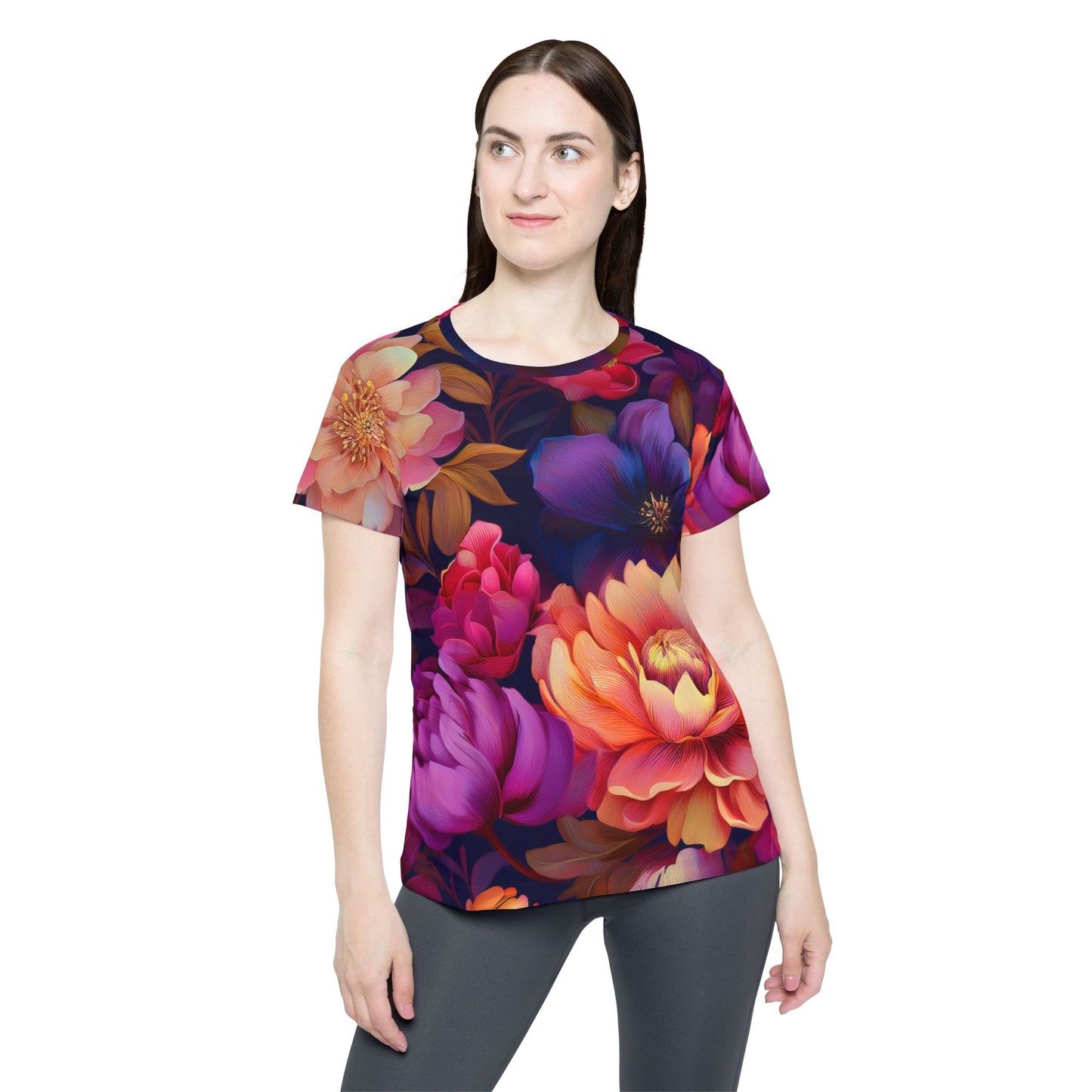 Floral Print Shirt, Shirt with Flowers