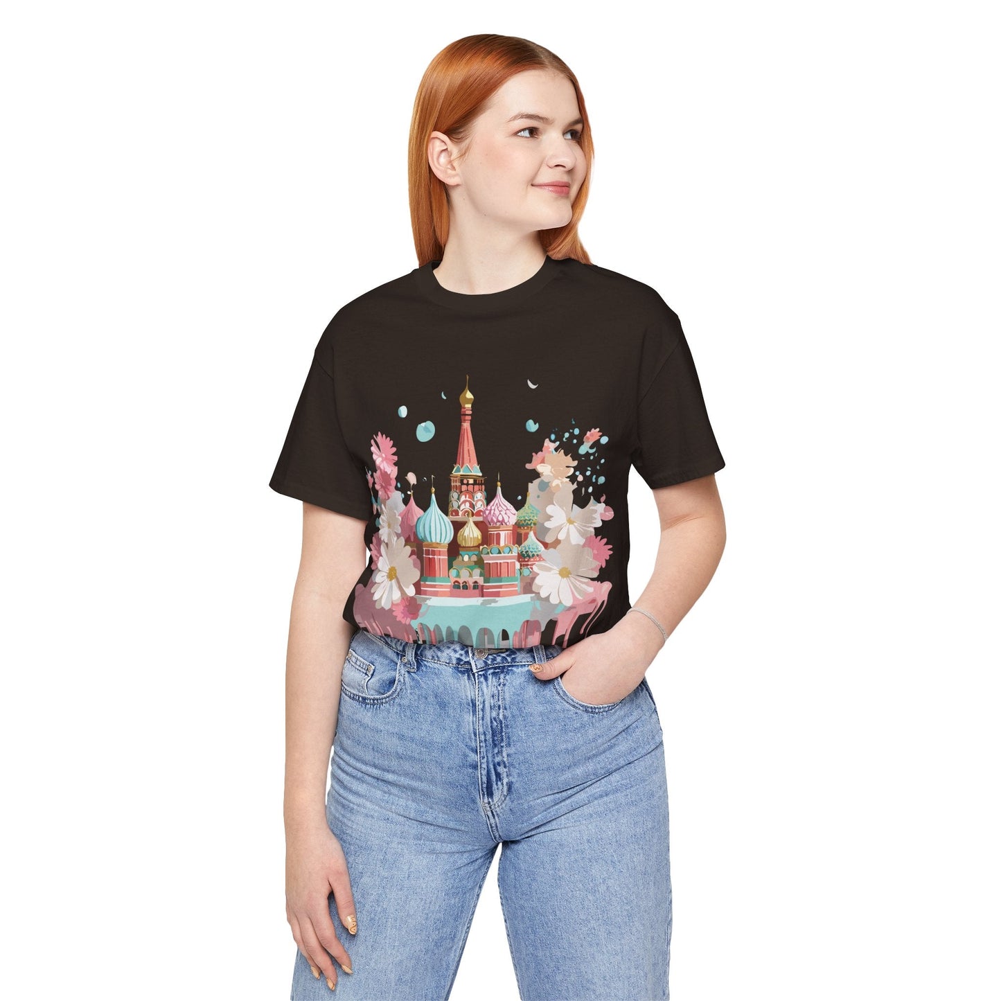 Unisex Moscow Tourist Shirt Graphic Tee by Adelpha Vintage Inspired Art Design Premium Quality