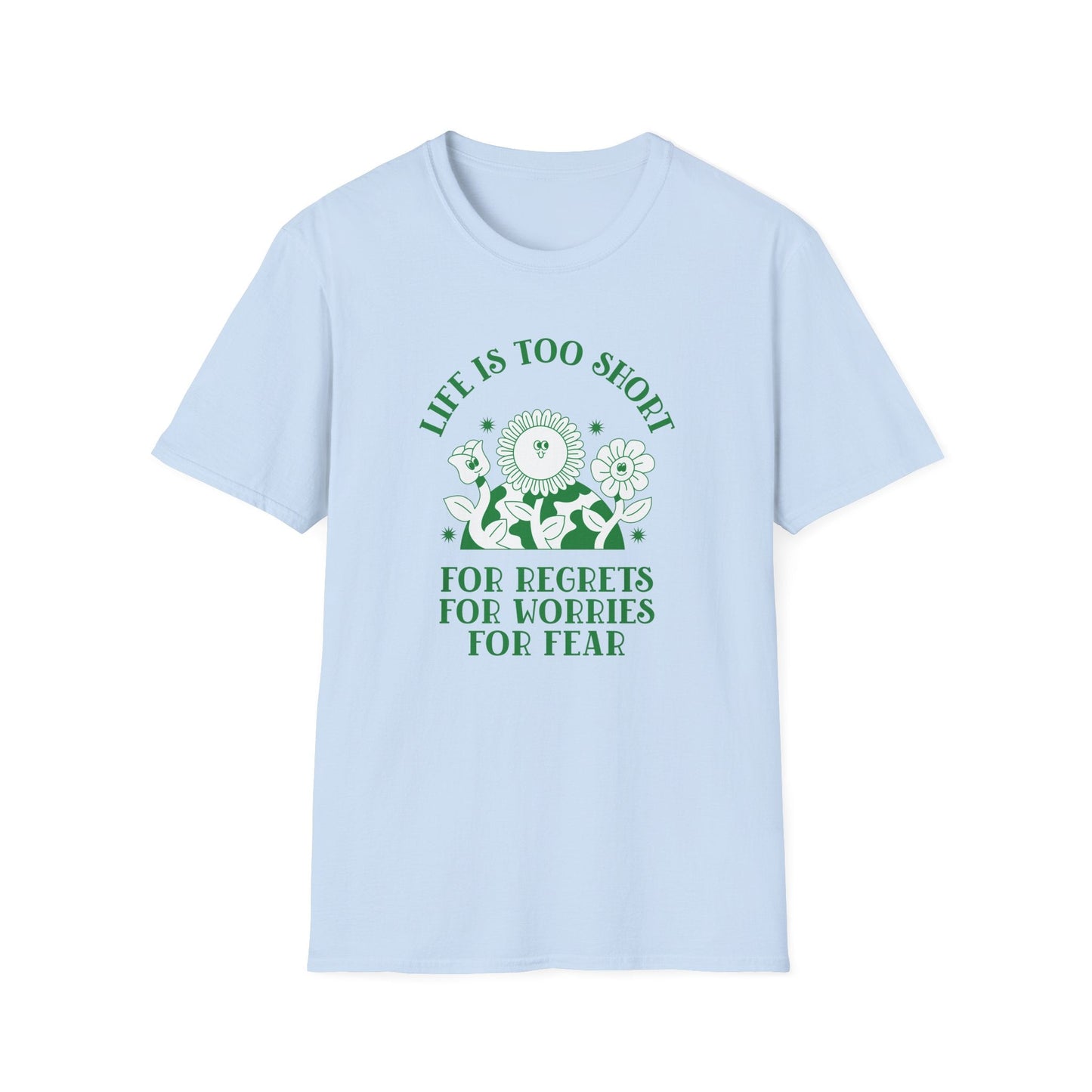 Positive Slogan T Shirts With Positive Words Tee Shirt Good Quotes Unisex Gildan Softstyle 64000 100 Percent Cotton