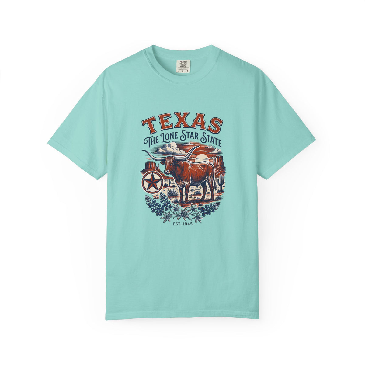 Texas State Vintage Travel Tourist Graphic Tee Unisex 100 Cotton Comfort Colors T-Shirt