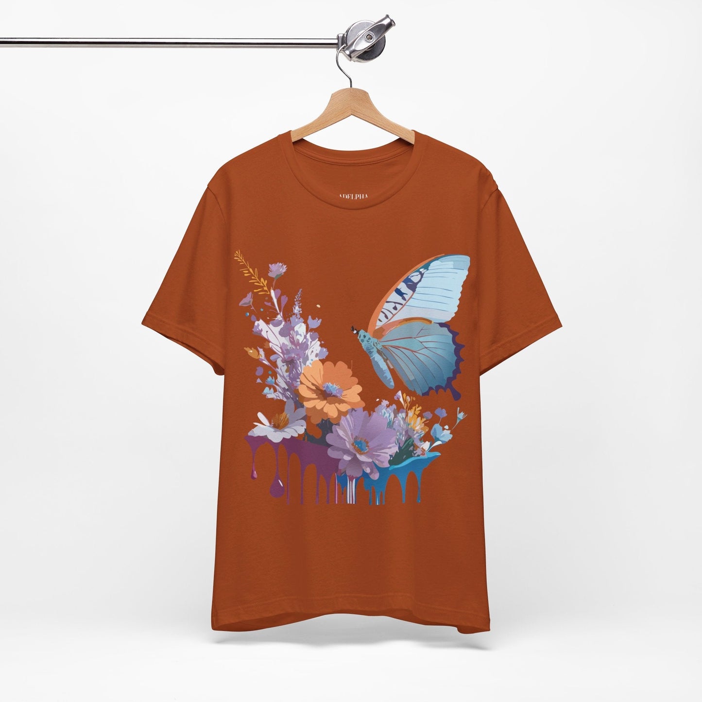 Butterfly Graphic Tee Unisex Jersey Short Sleeve Vintage Inspired Adelpha Art