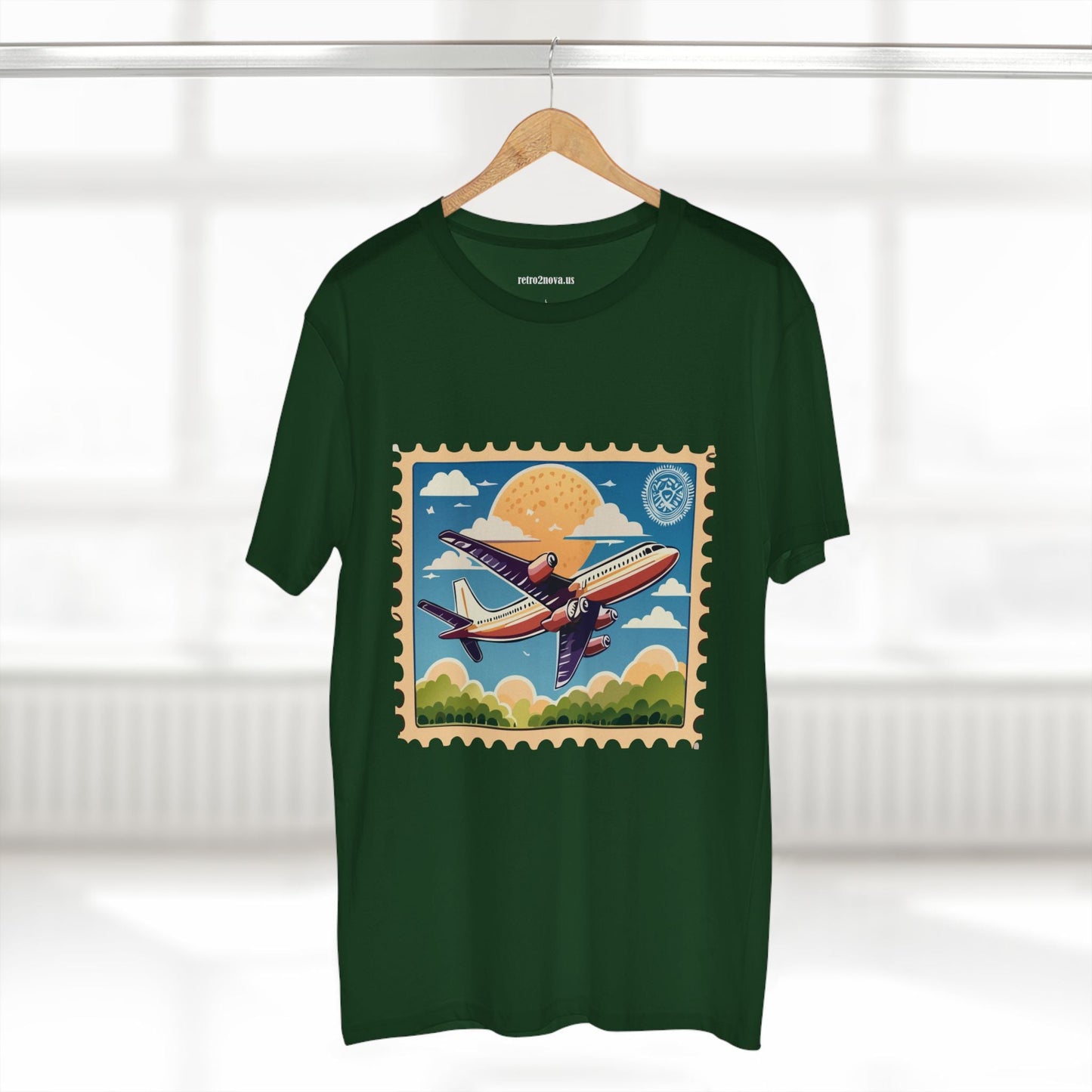 Postage Stamp Shirt Unisex Premium Cotton Tee PS13 Original Art Design Retro2Nova
