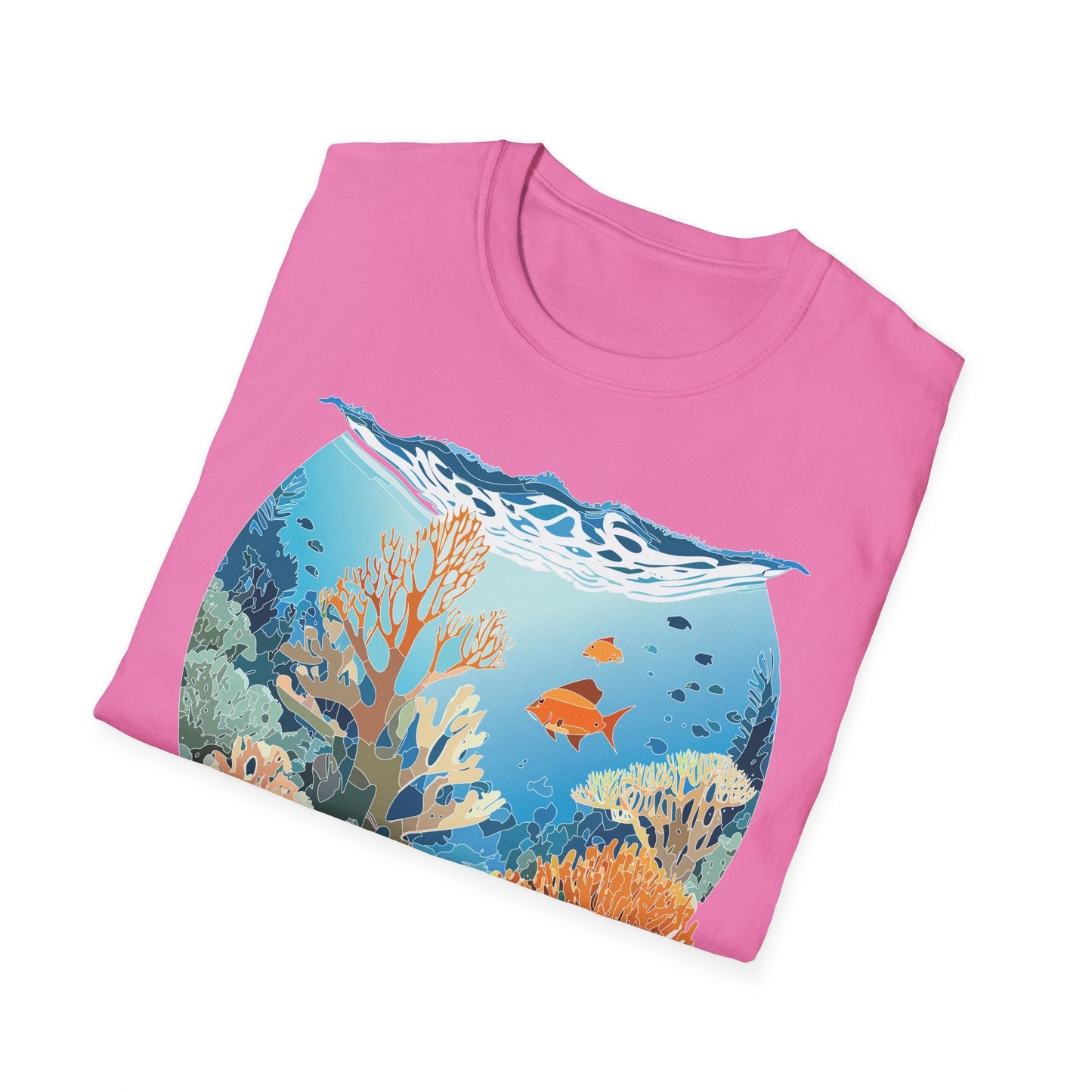 Ocean Tee Shirt Unisex Gildan Softstyle Cotton Tee Shirt 64000 Lightweight Breathable Comfort
