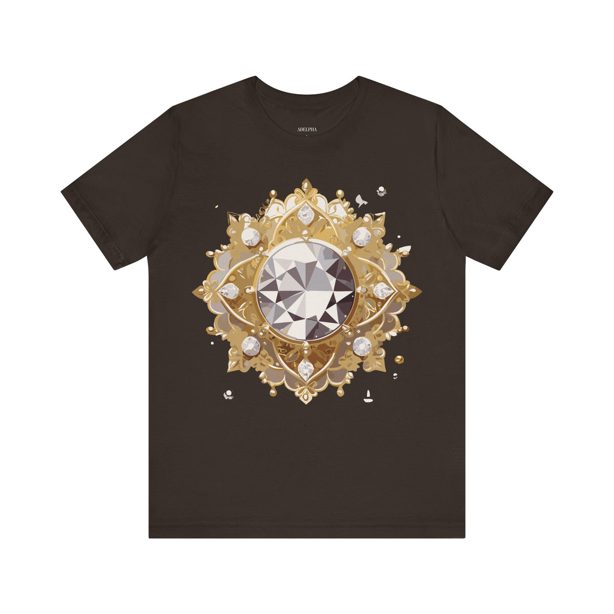Jewelry Graphic Unisex Cotton Bella+Canvas Tee with Art Design n137