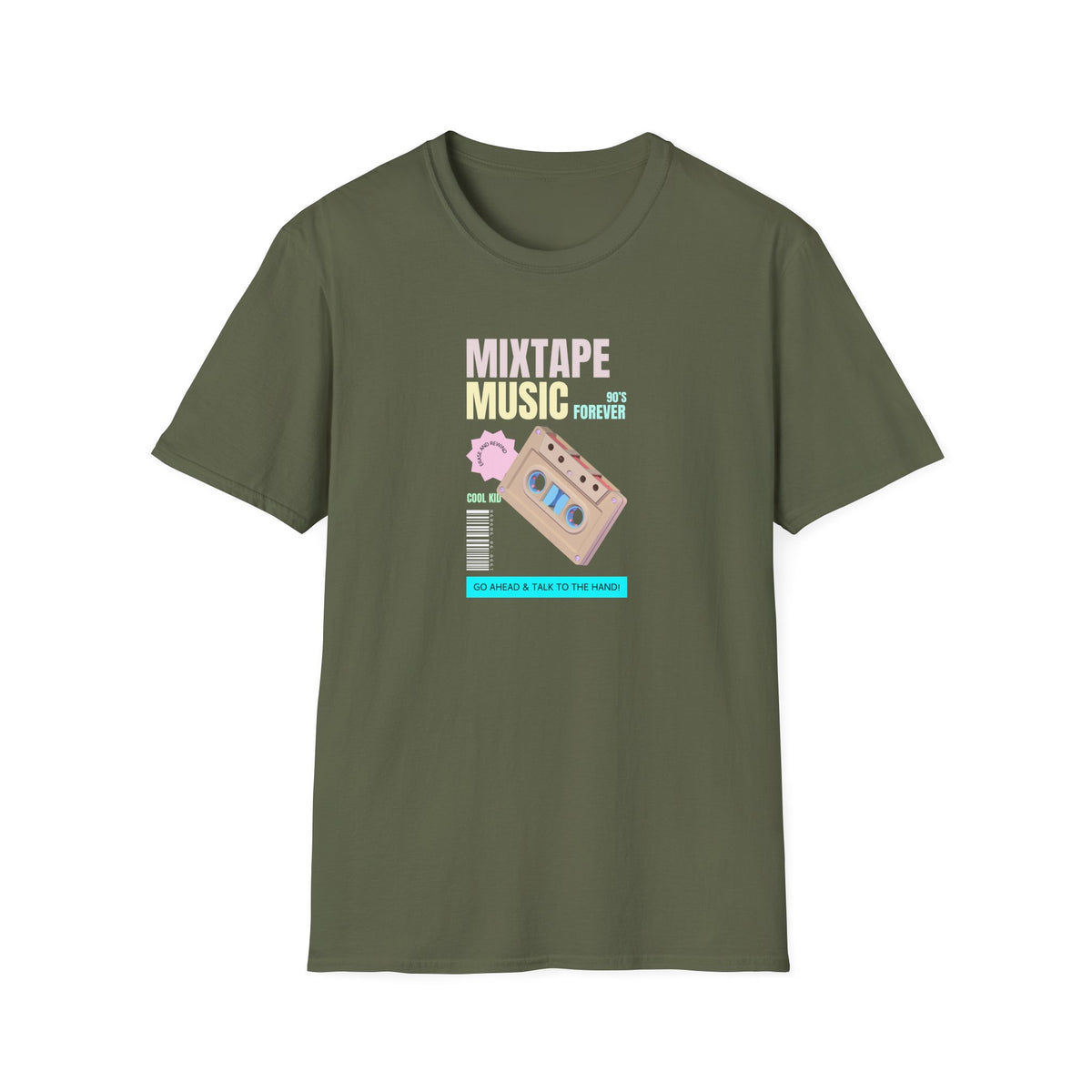 Mixtape Music Retro Cassette Graphic Tee Gildan Unisex 100 Cotton Tee Shirt d203