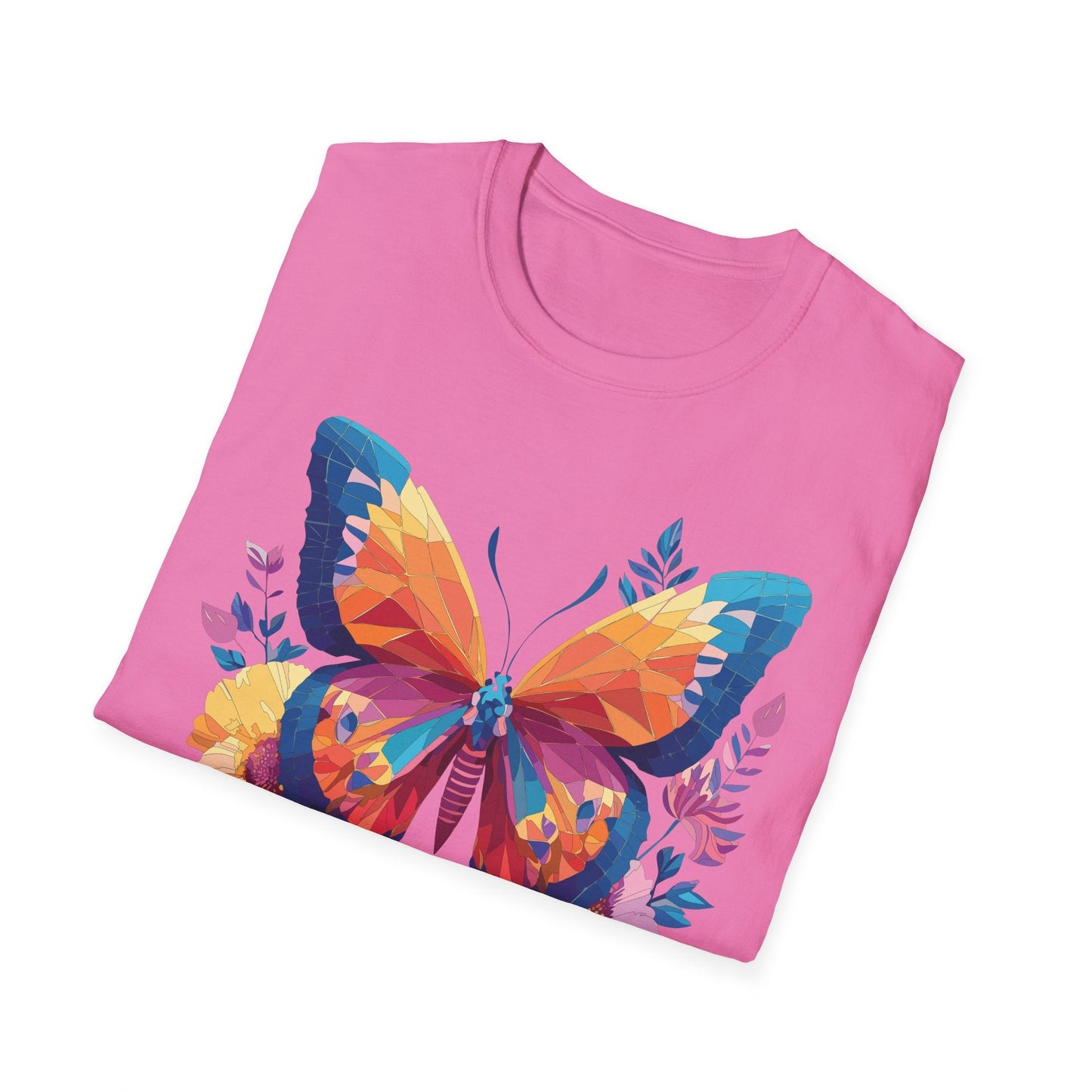 Butterfly Shirt Unisex Softstyle Short Sleeve Tee Monarch Butterfly 100 Percent Cotton