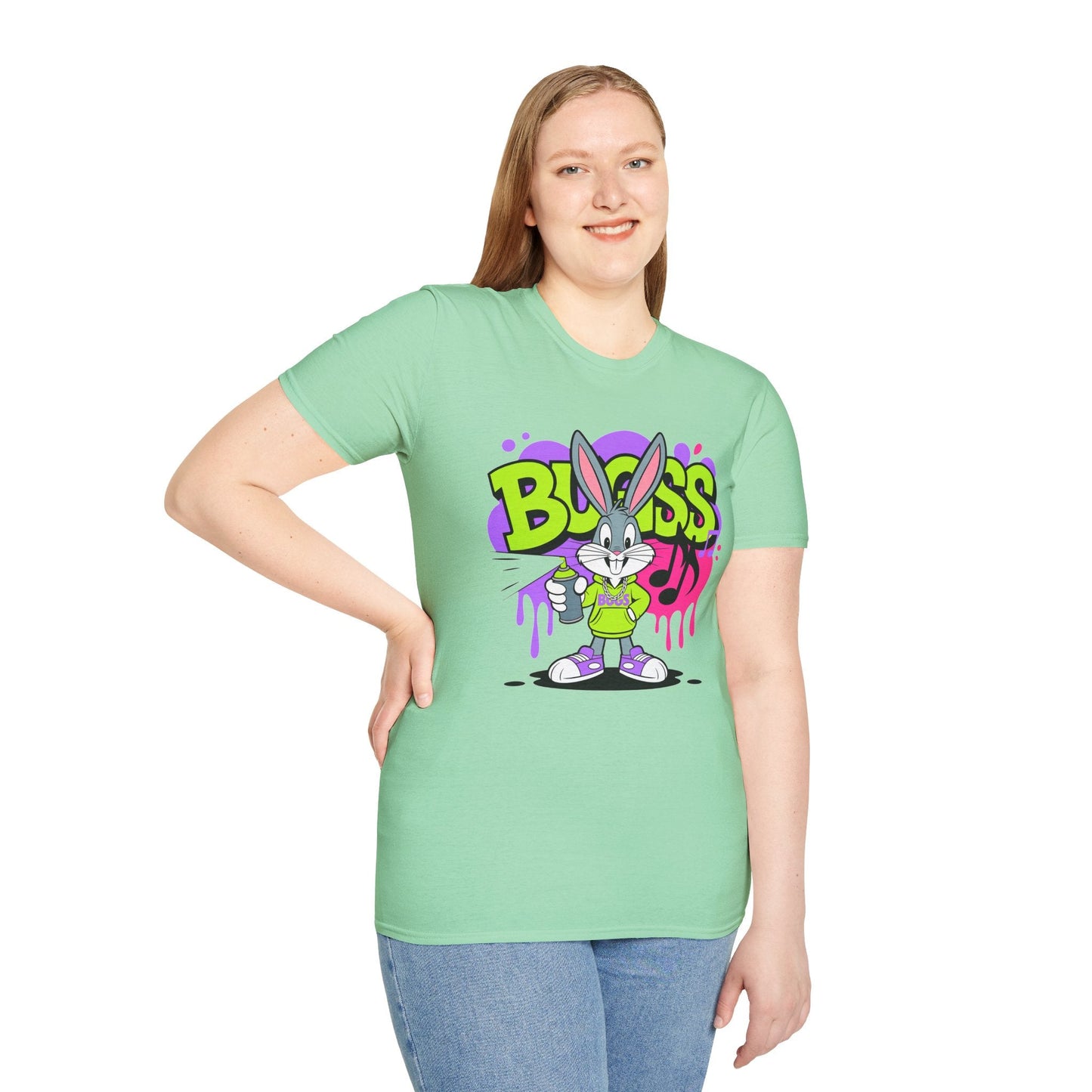 Cartoon T Shirt With Animation Unisex Funny Animals Tee Softstyle Gildan 64000 Apparel