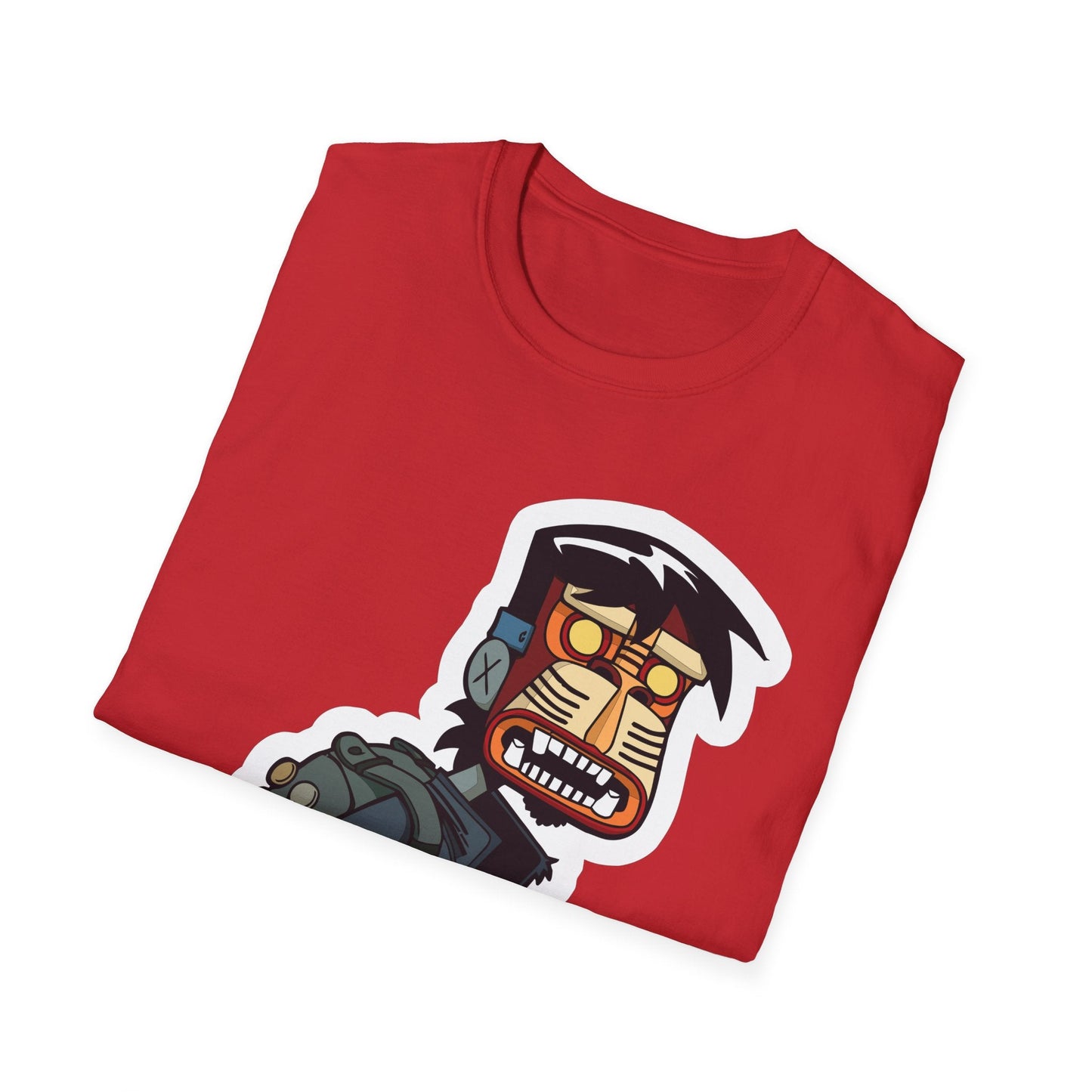 Cartoon T Shirt Animation T Shirt Funny Tee Shirt Unisex Short Sleeve Softstyle Cotton Tee 64000