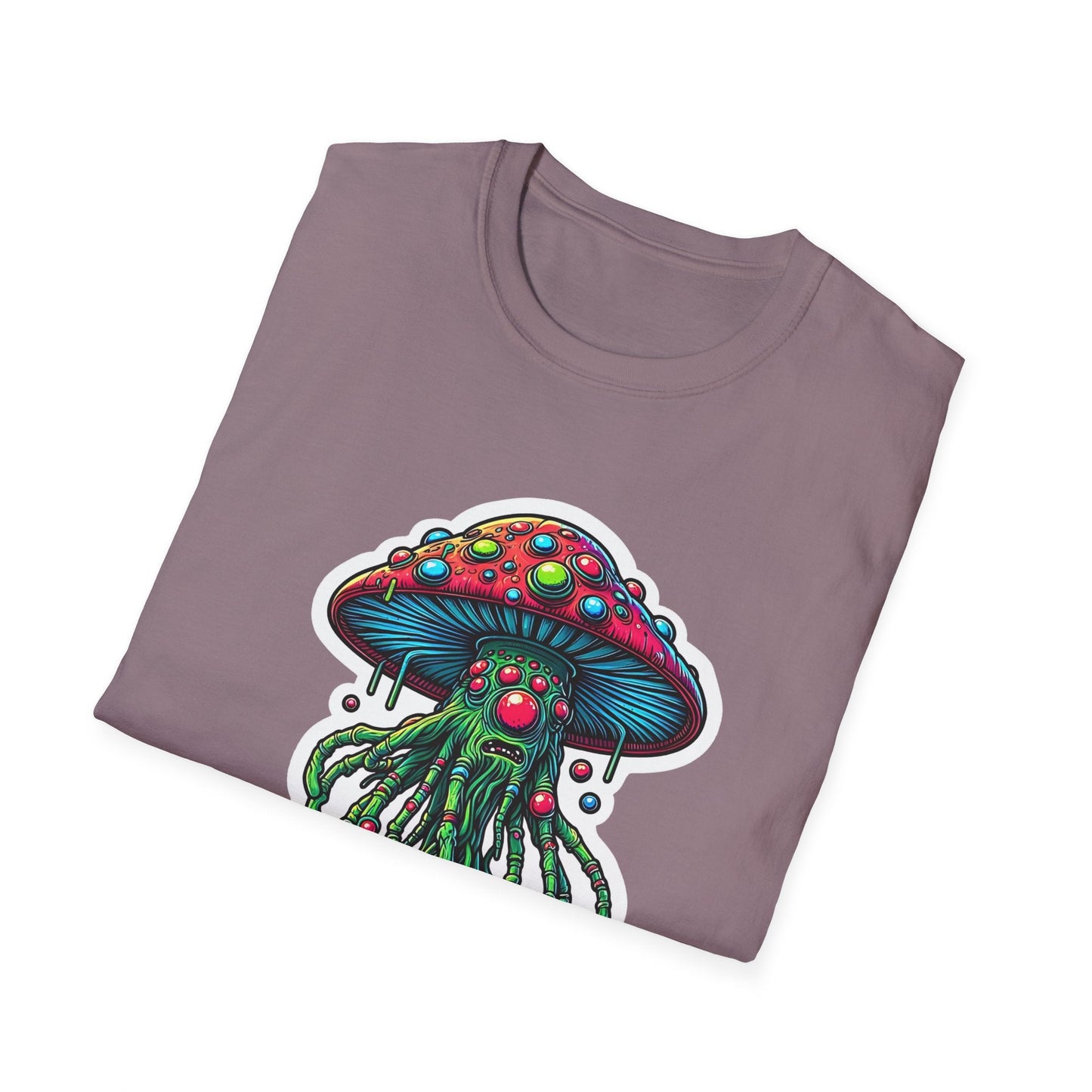 Funny Mashroom Graphic Unisex Softstyle Cotton With Cartoon Illustration Design 28