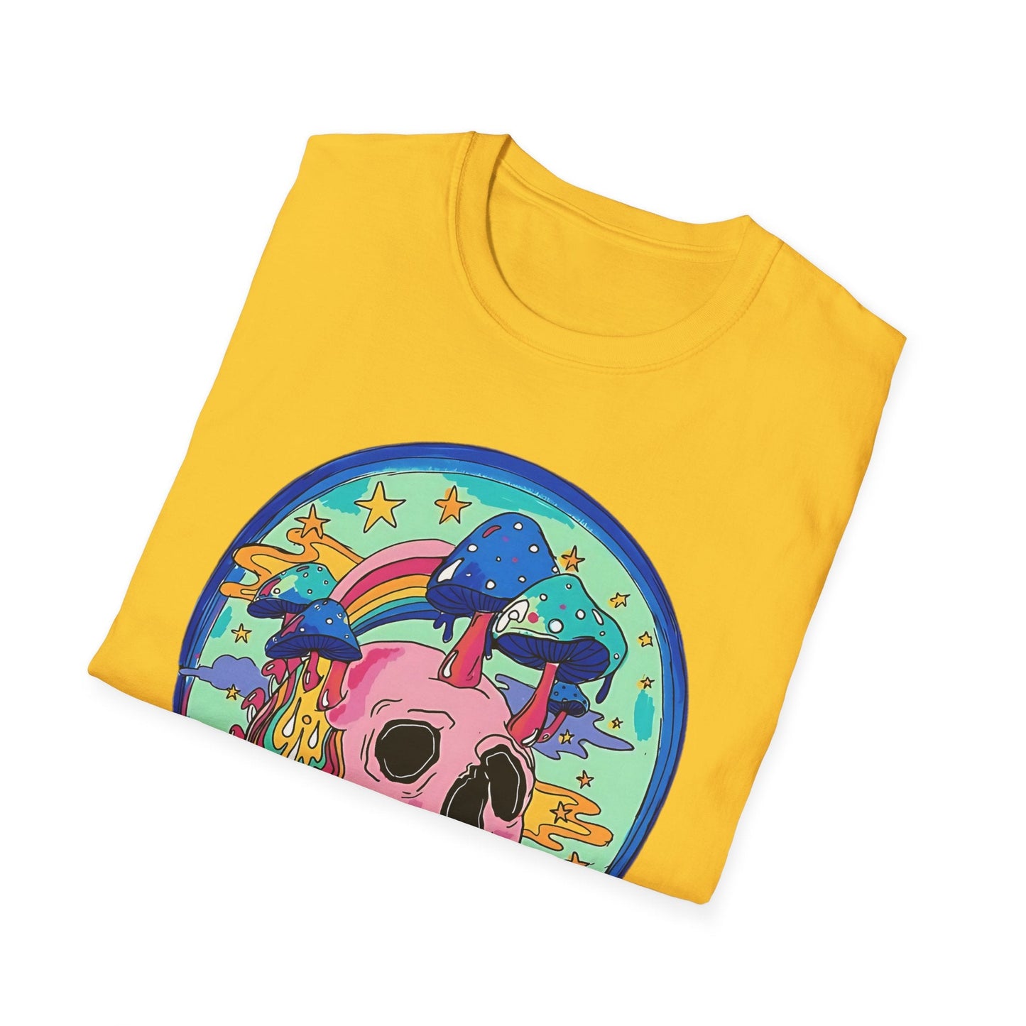 Skull Graphic Tee Unisex Gildan Softstyle 64000 100 Cotton Short Sleeve Shirt Art Design