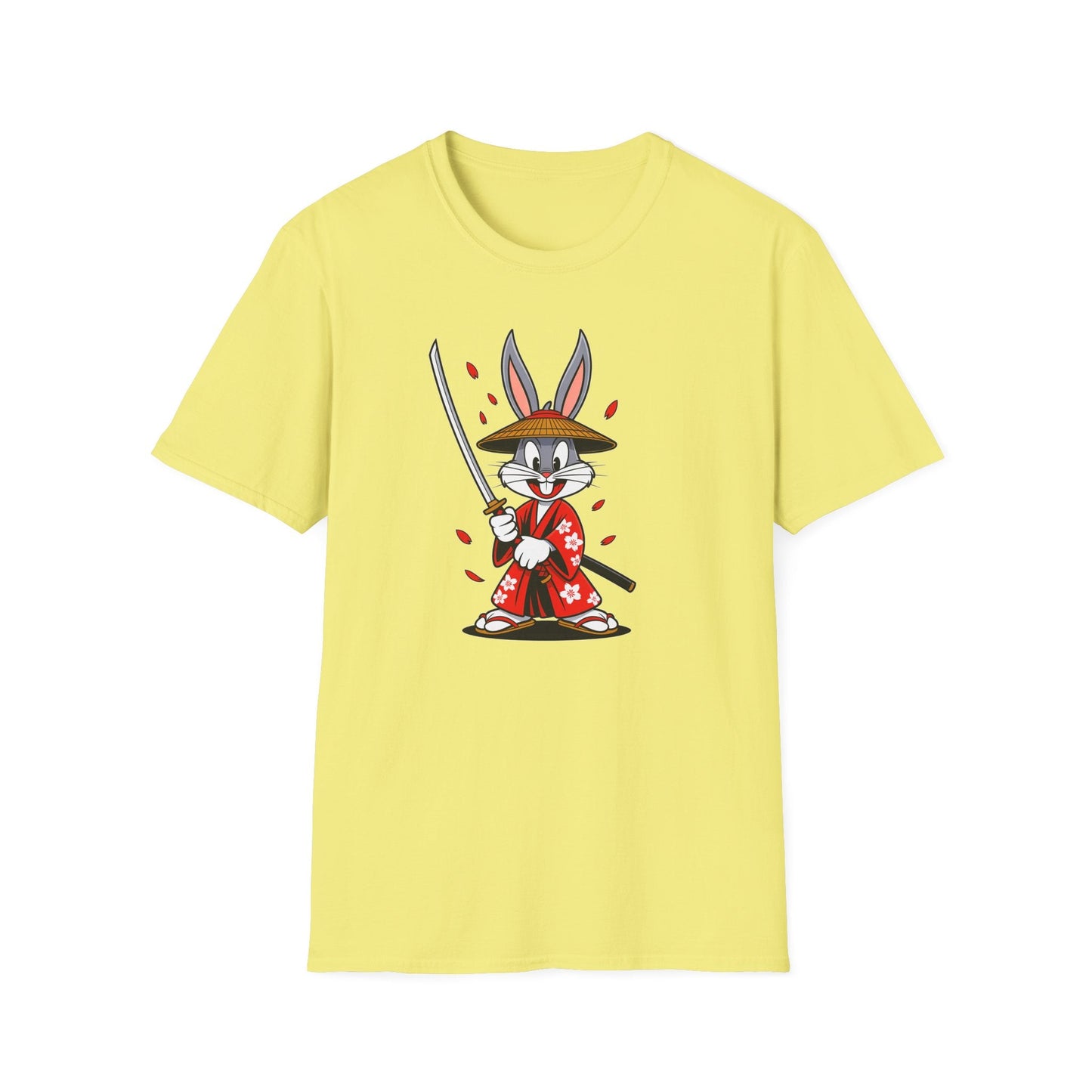 Bugs Bunny Graphic T Shirt Unisex Gildan Softstyle 64000 Cotton Tee Cartoon Animation Design