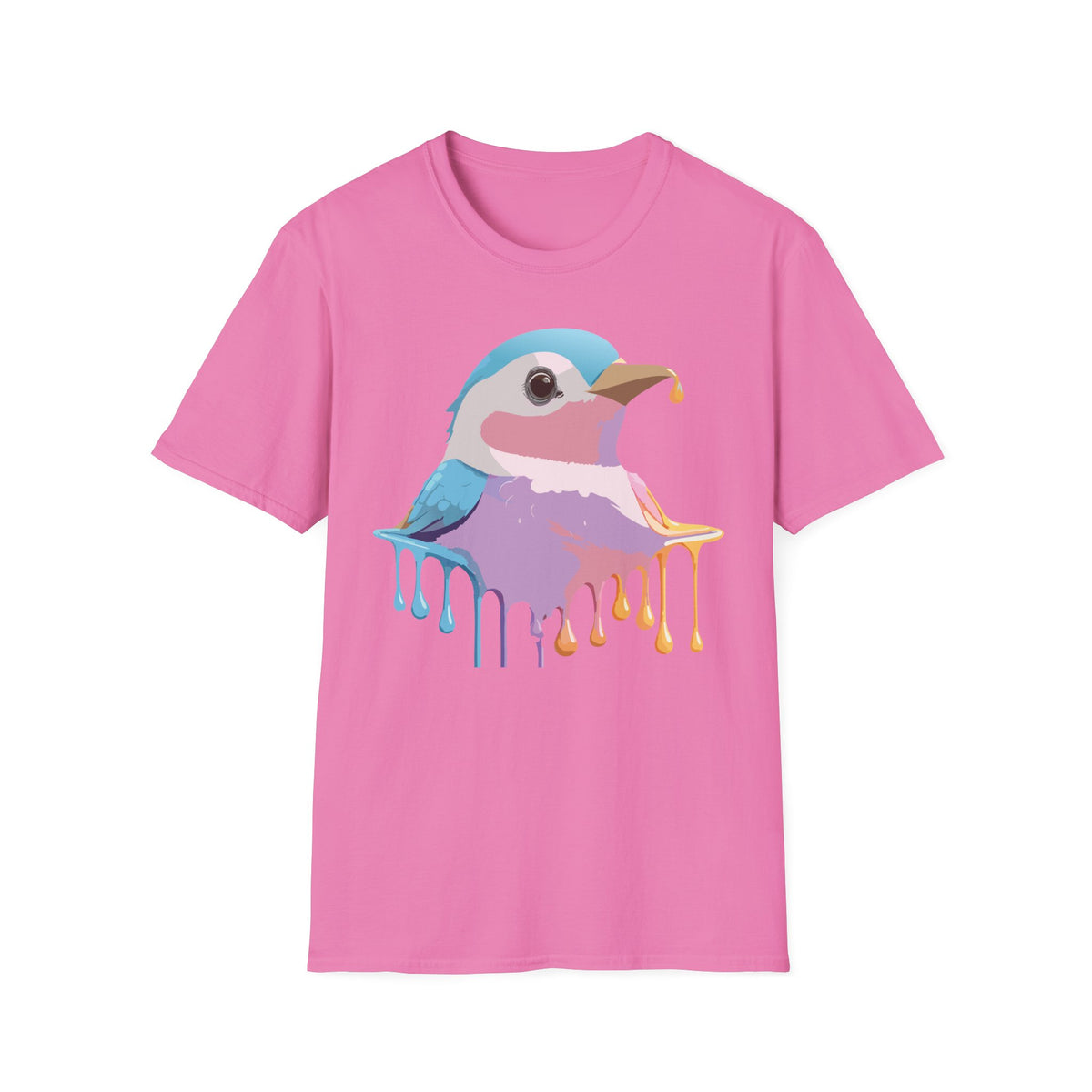 Colorful Dripping Kookaburra T-Shirt | Watercolor Bird Illustration