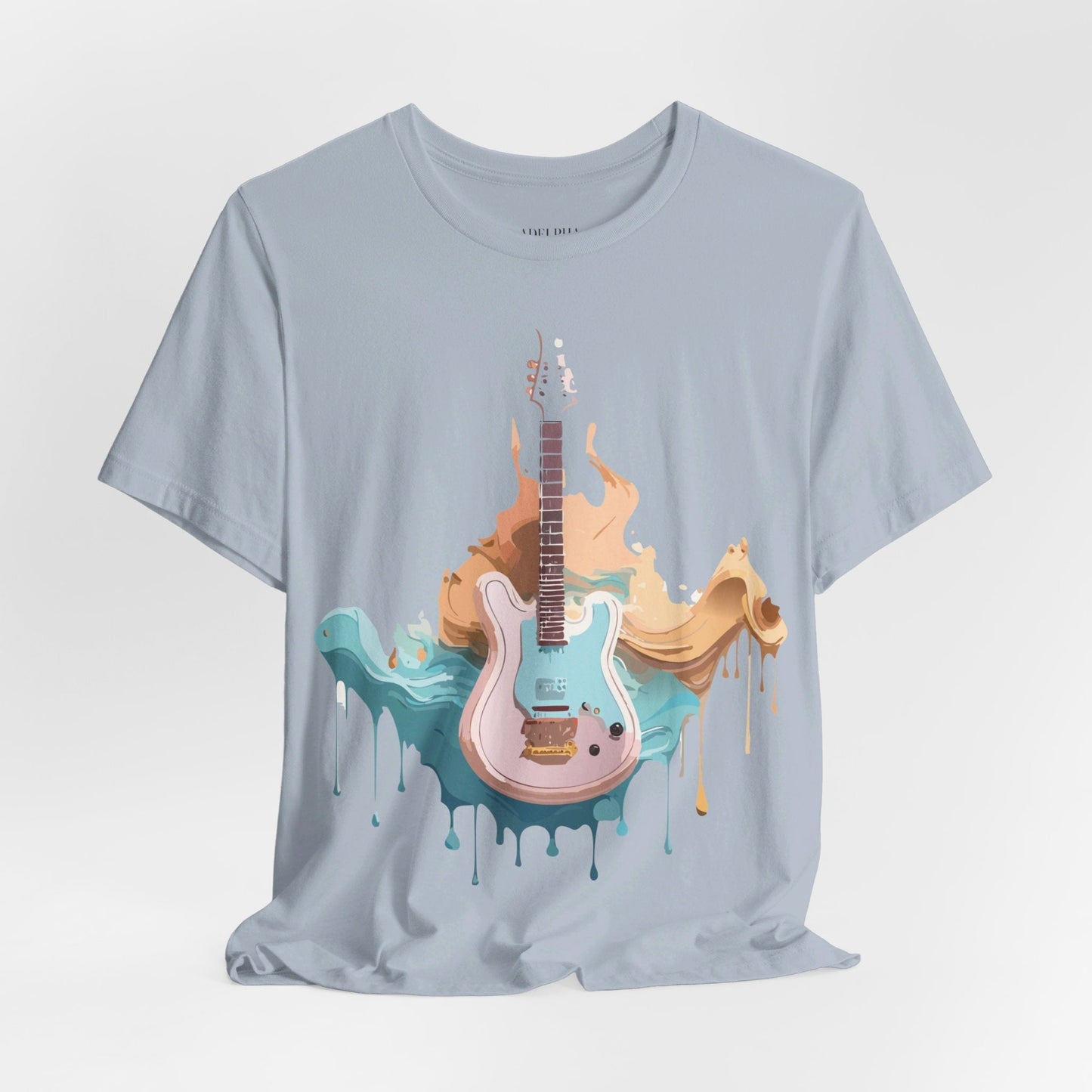 Music Graphic Unisex 100 Cotton Vintage Art with Musical Elements Tee 46