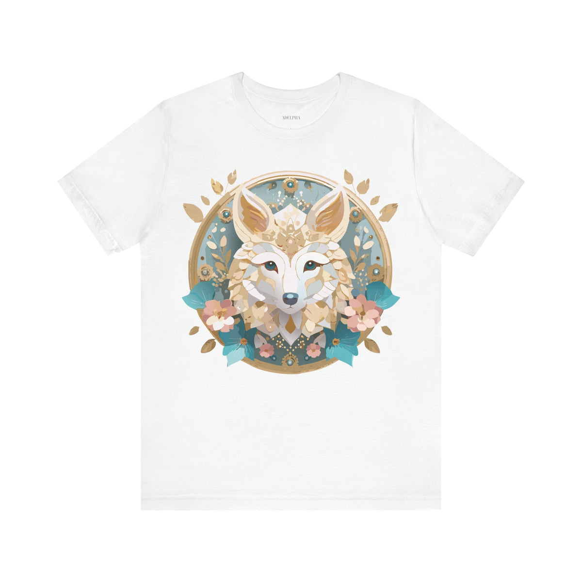 Medallion Graphic Unisex Cotton Bella+Canvas Tee with Art Design d29