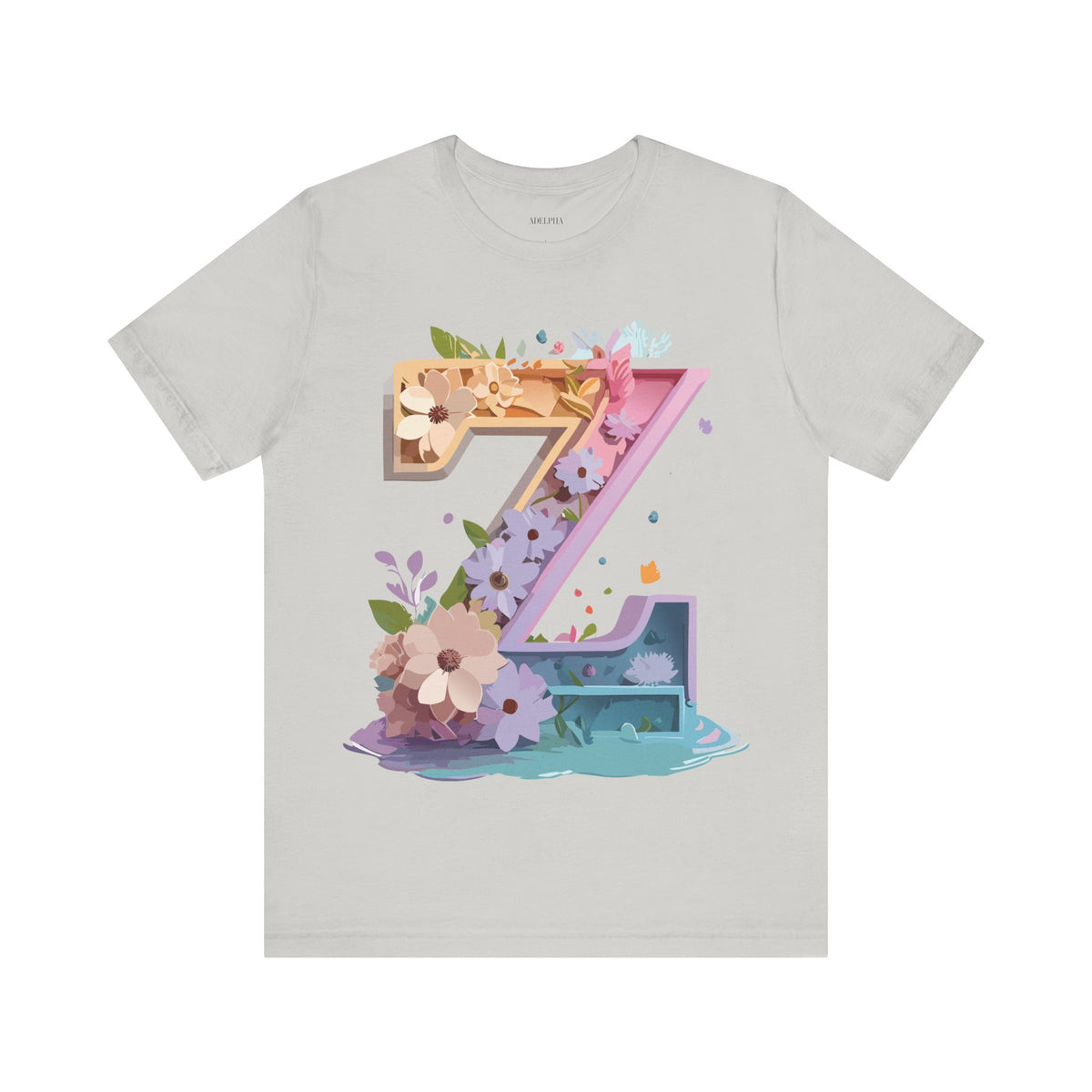 Letter Z Graphic Unisex Cotton Bella+Canvas Tee with Art Letter Design