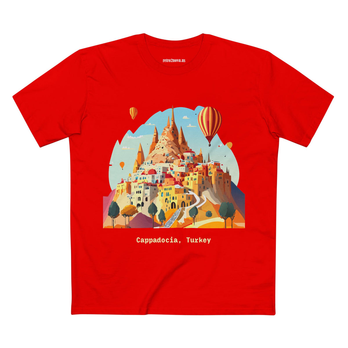Cappadocia Hot Air Balloons Tee | Turkey Travel Illustration